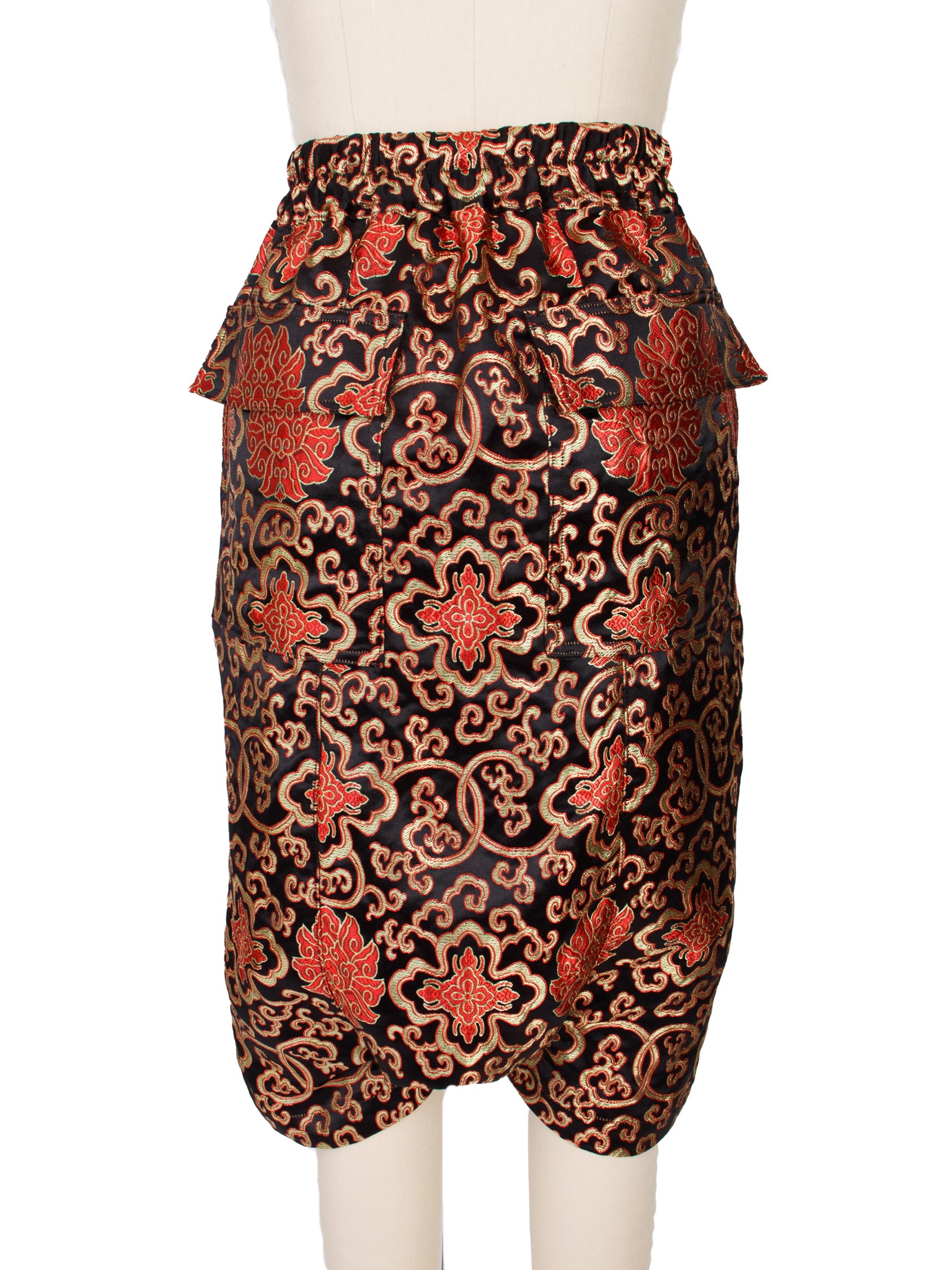 Junya Watanabe Satin Brocade Harem Shorts