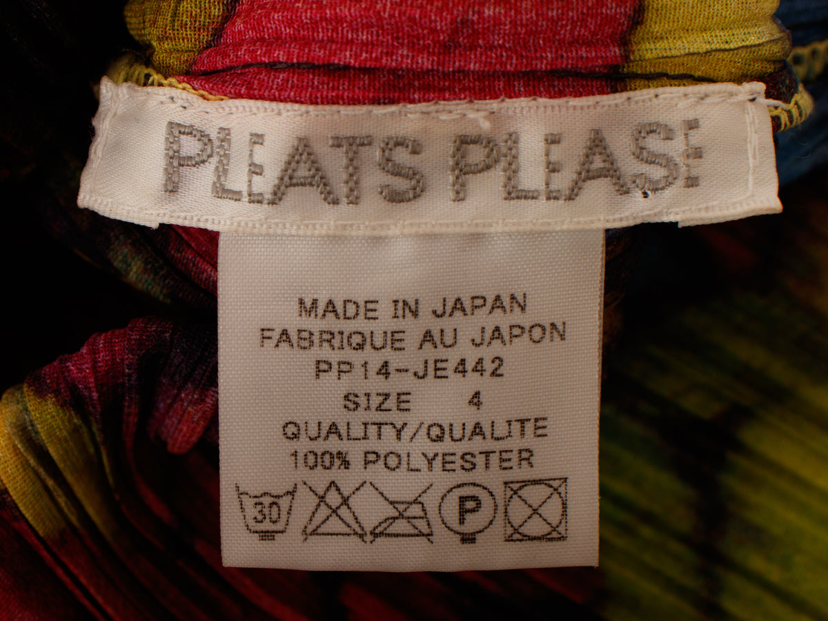 2001 Pleats Please Abstract Print Vest