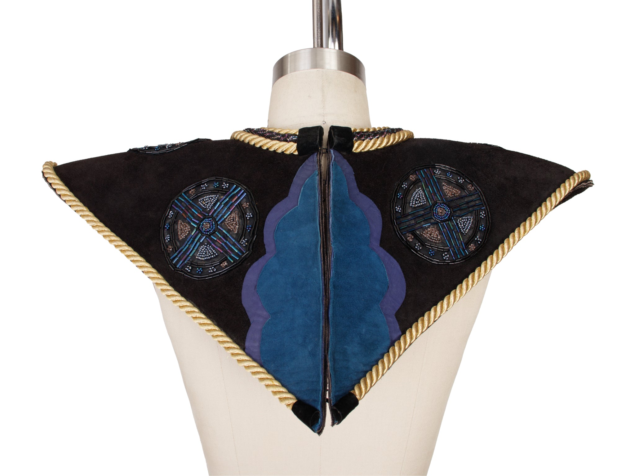 Laise Adzer Suede Art-To-Wear Collar
