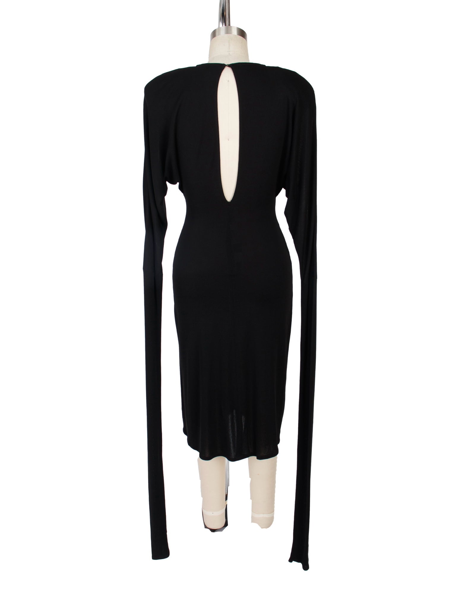 OMO Norma Kamali Jersey Exaggerated Sleeve Dress