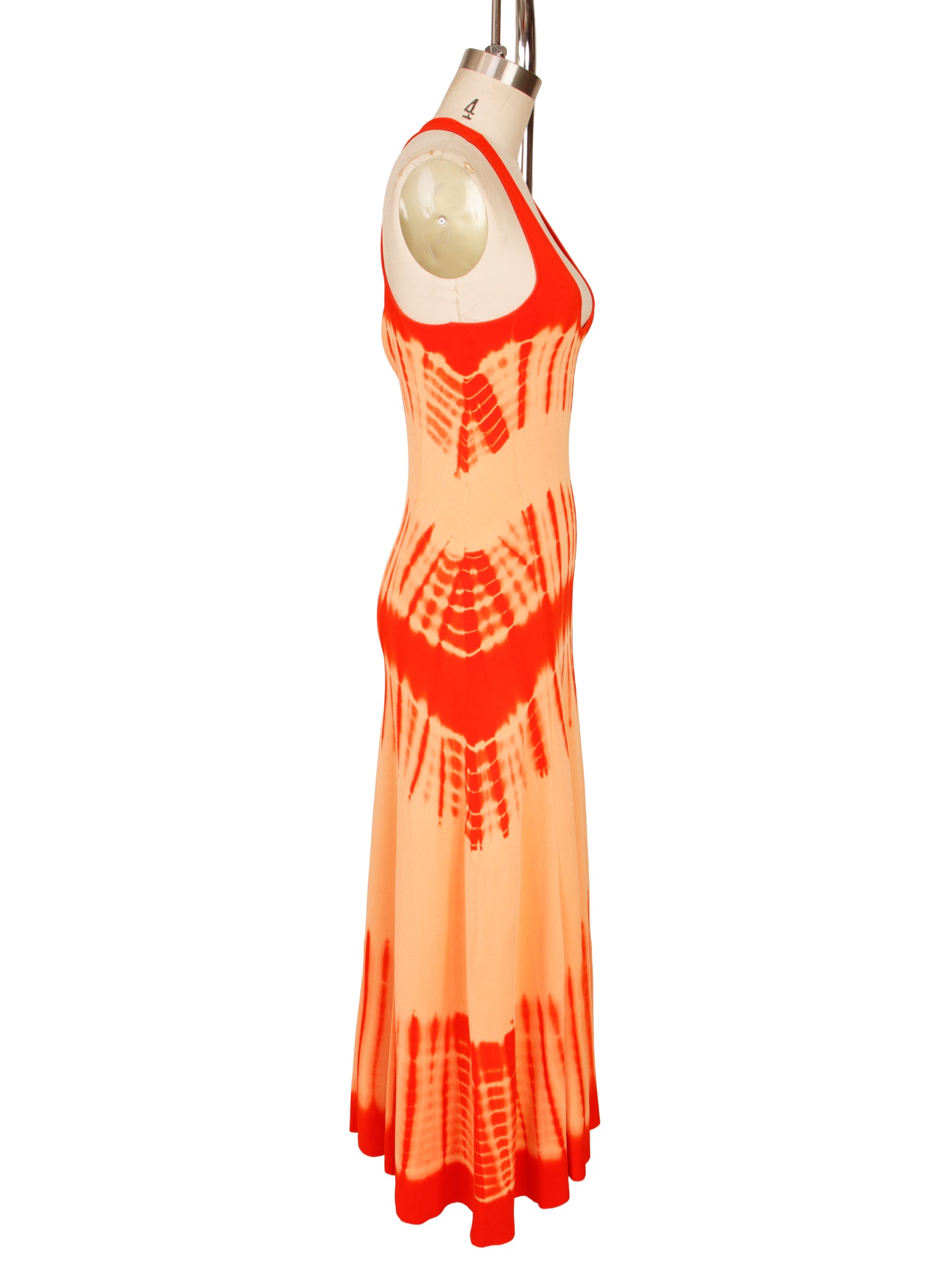 Proenza Schouler Orange Tie-Dye Dress