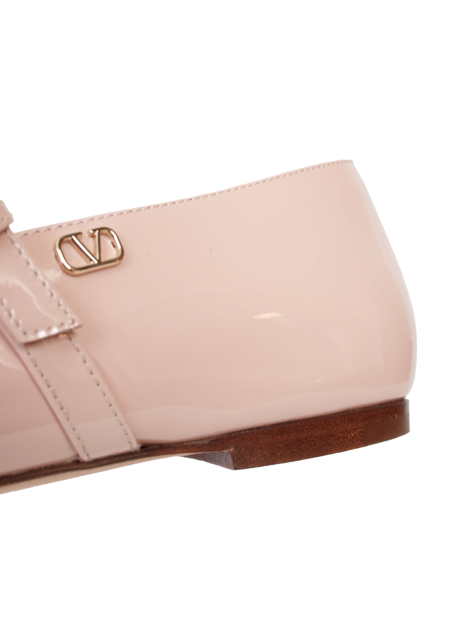 Valentino Romance Bow Patent Leather Mary Jane Flats