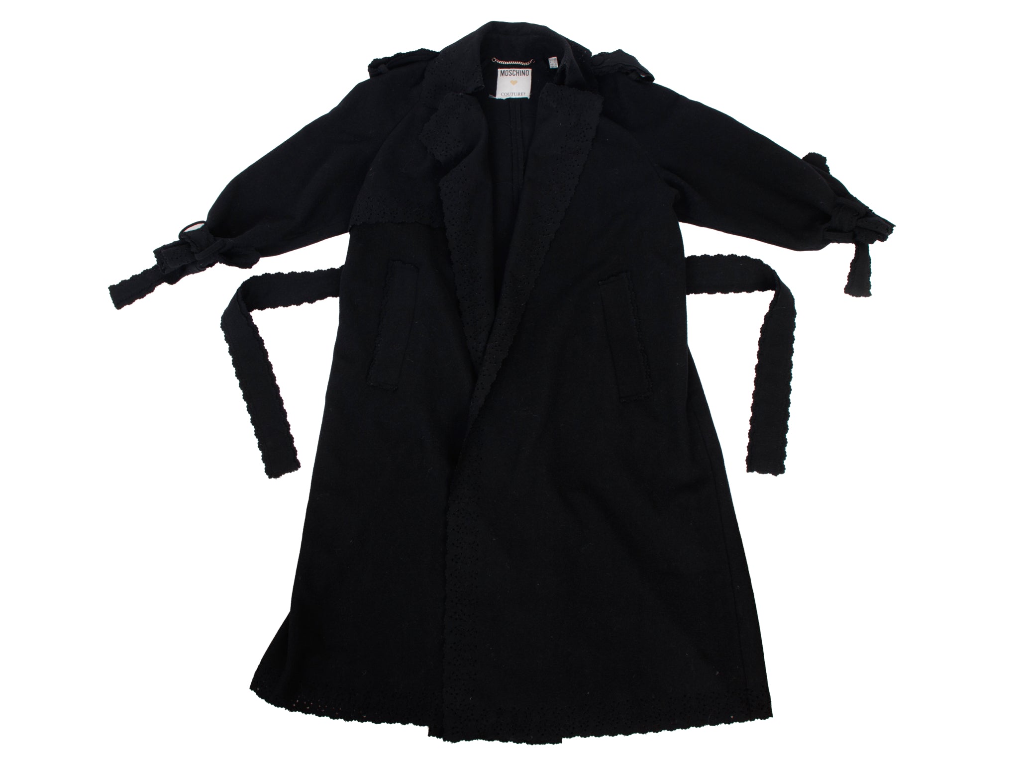 Moshino Couture Wool Felt Laser Cut Coat*