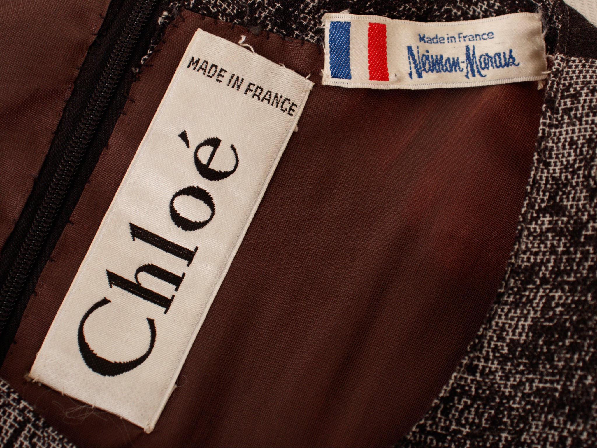 1980s Chloe Abstract Pattern Dress