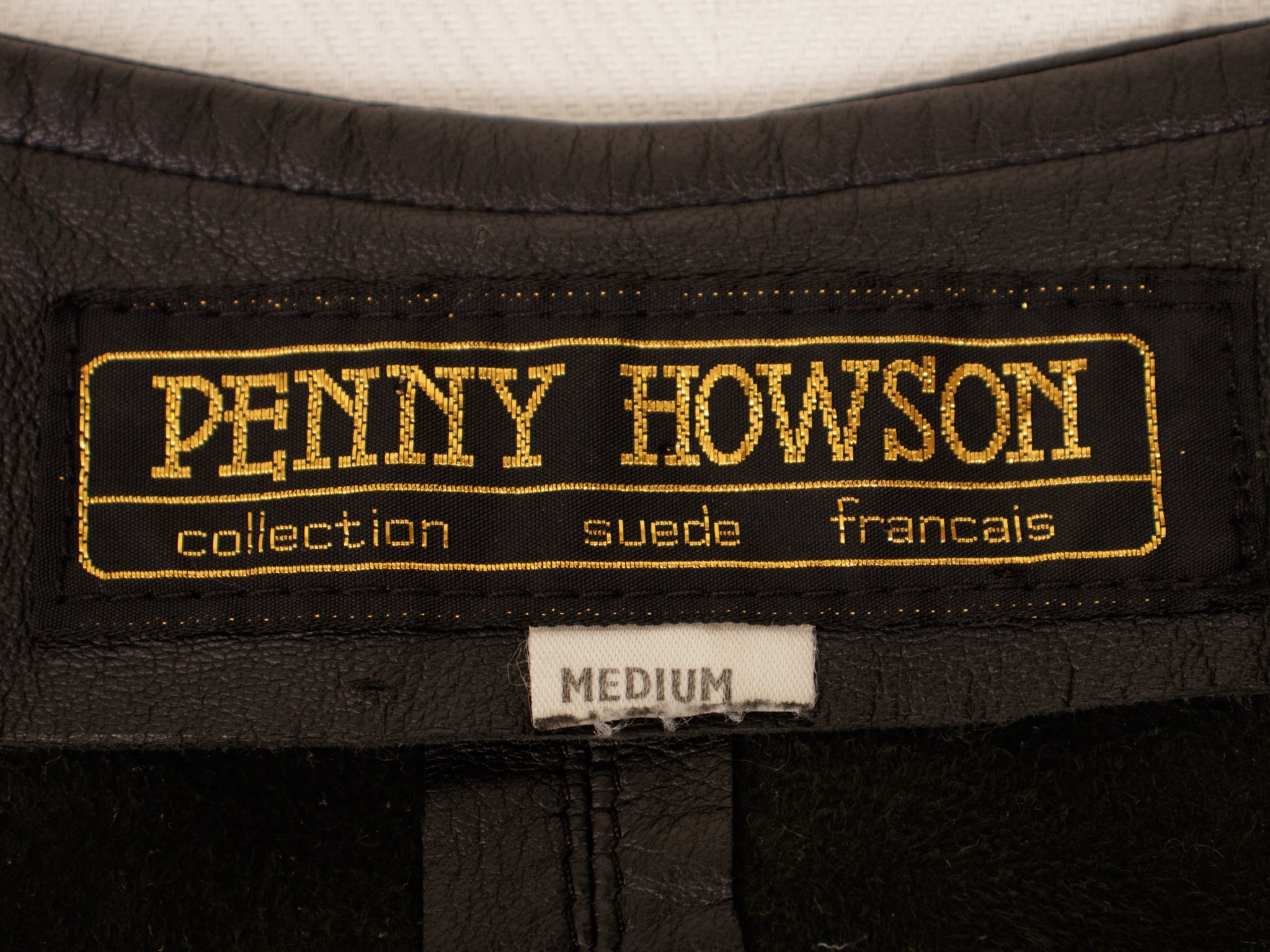 1980s Penny Howson Leather Applique Blouse