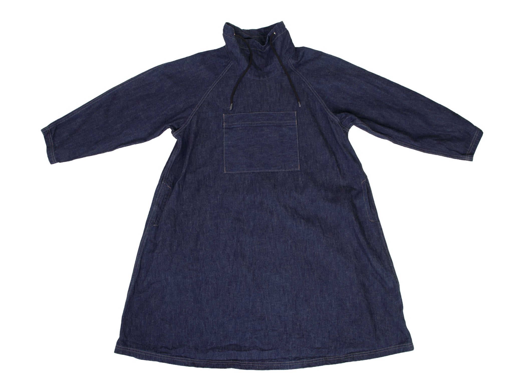 Darkwash Denim Funnel Dress