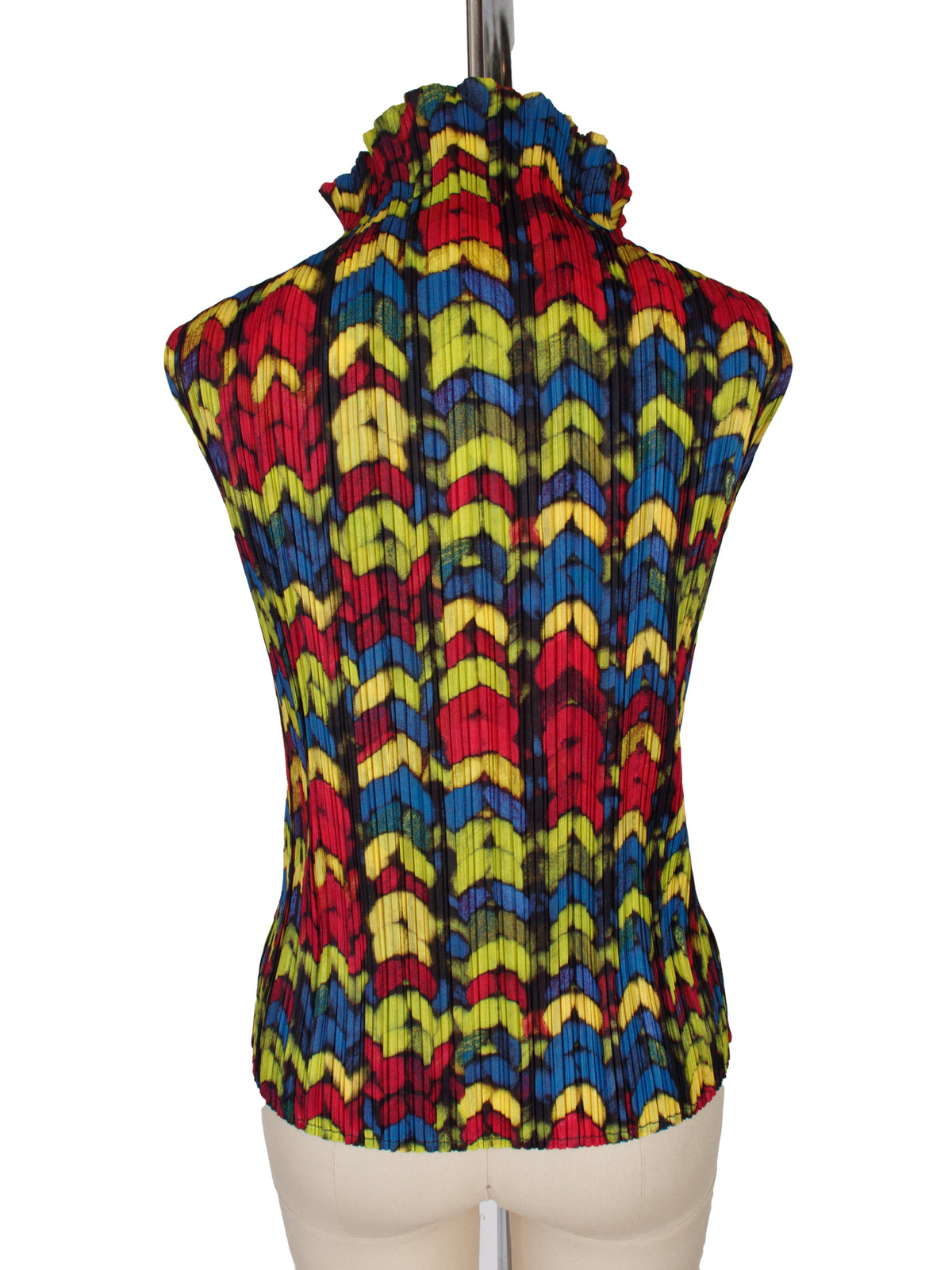 2001 Pleats Please Abstract Print Vest