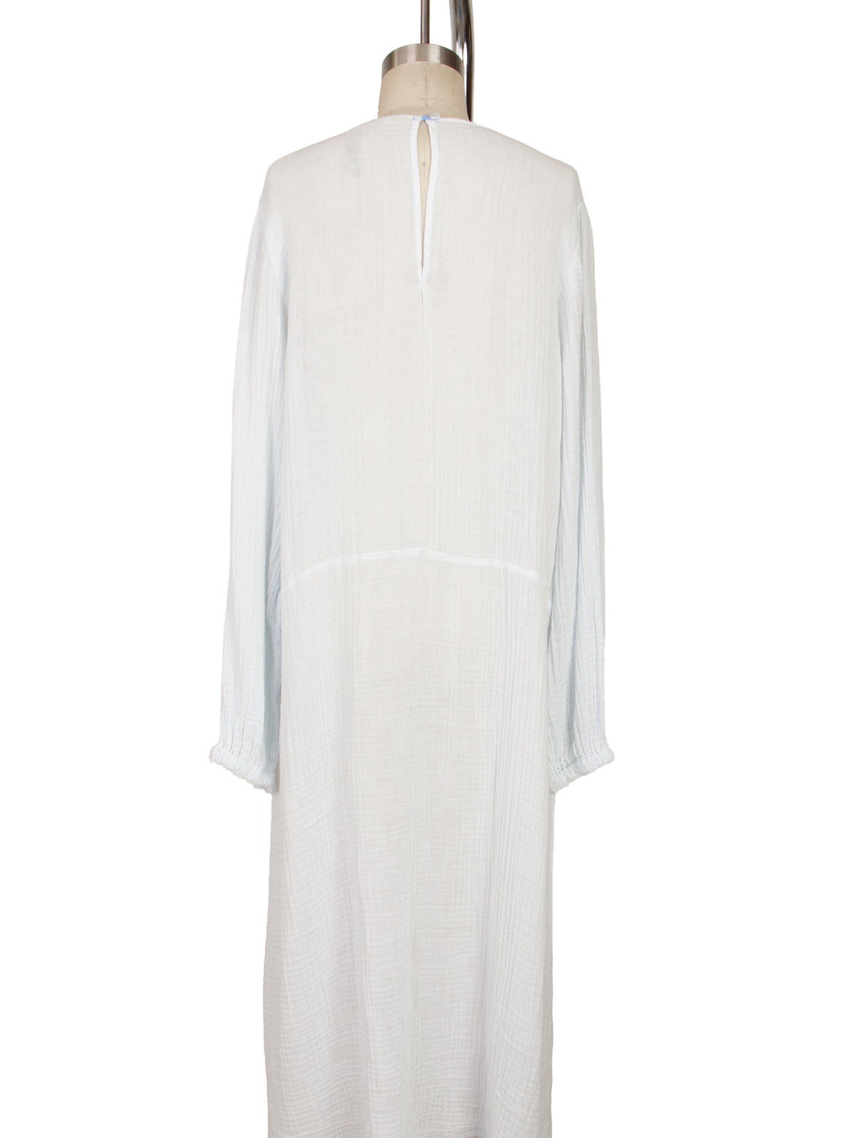 Raquel Allegra Gauze & Silk Paneled Dress