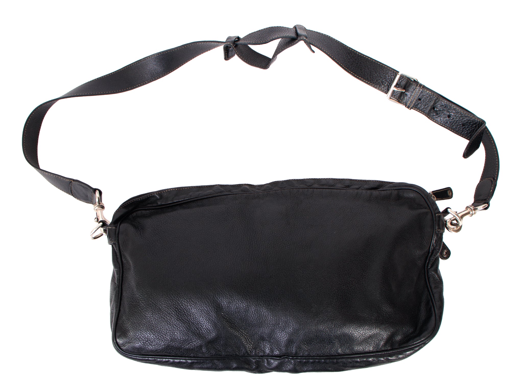 Gucci Black Leather Multi-Pocket Shoulder Bag