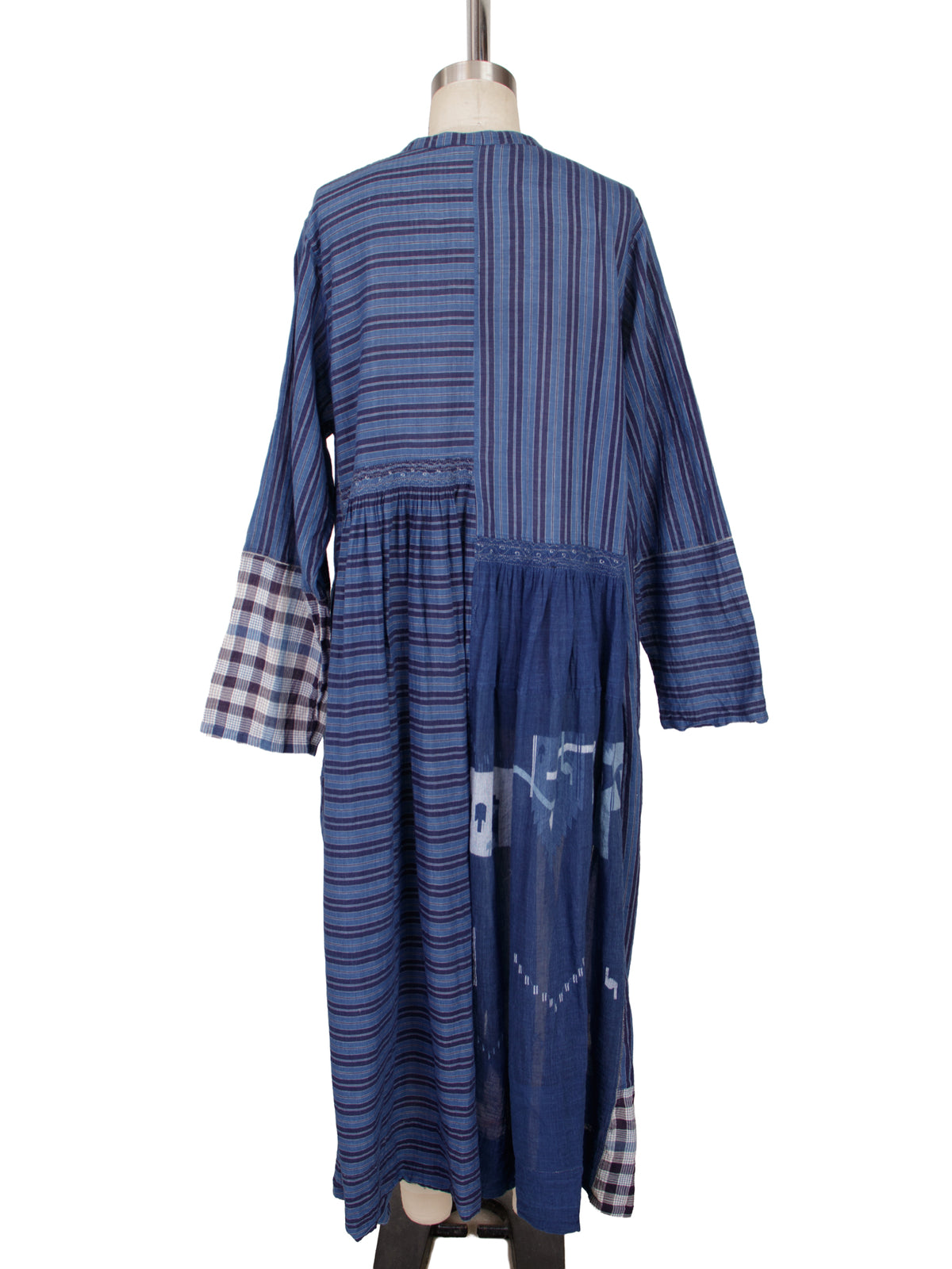 Injiri Neel 09 Indigo Patchwork Dress