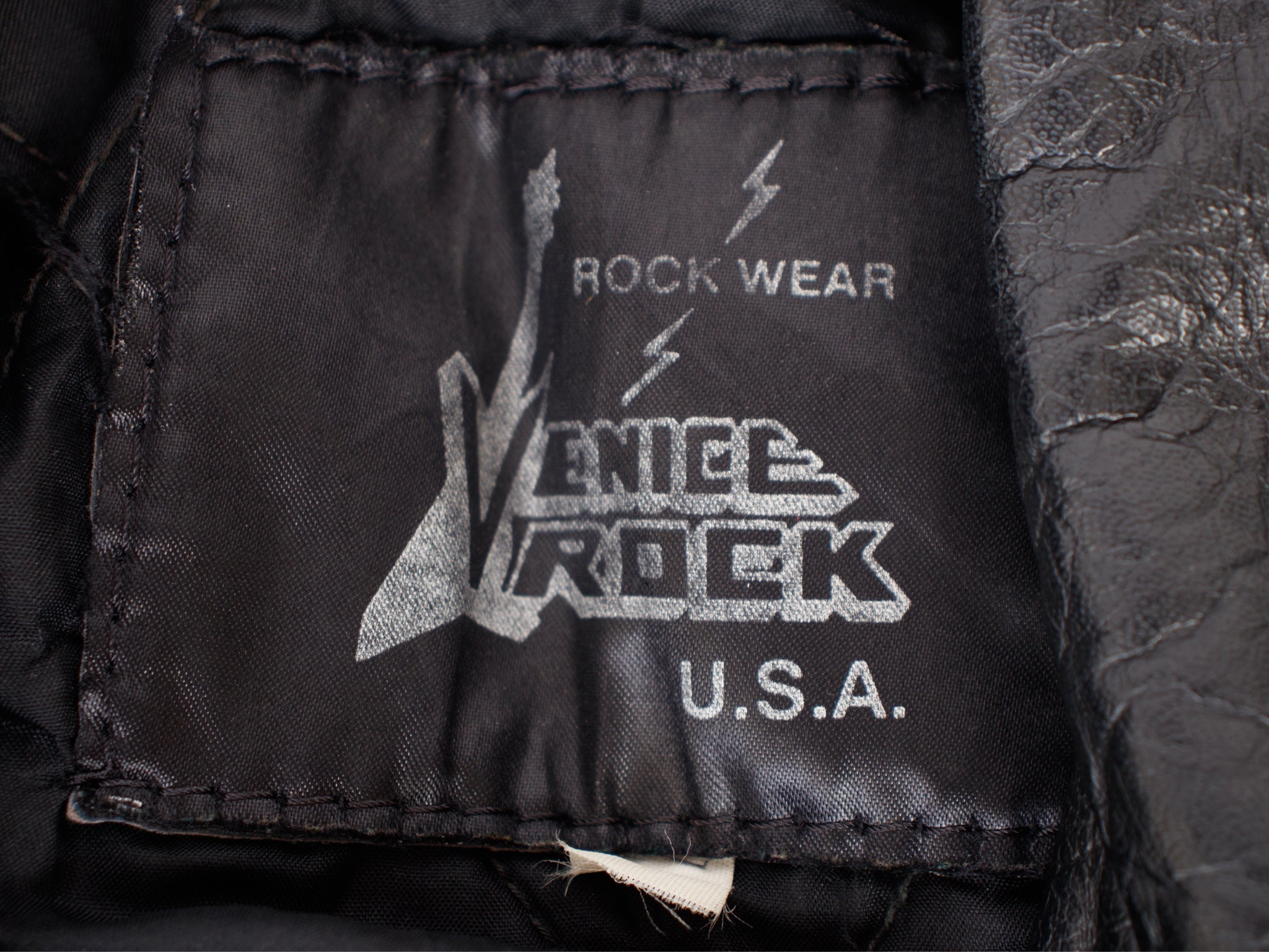 1990s Leather Airbrushed Flinstones Dino Jacket