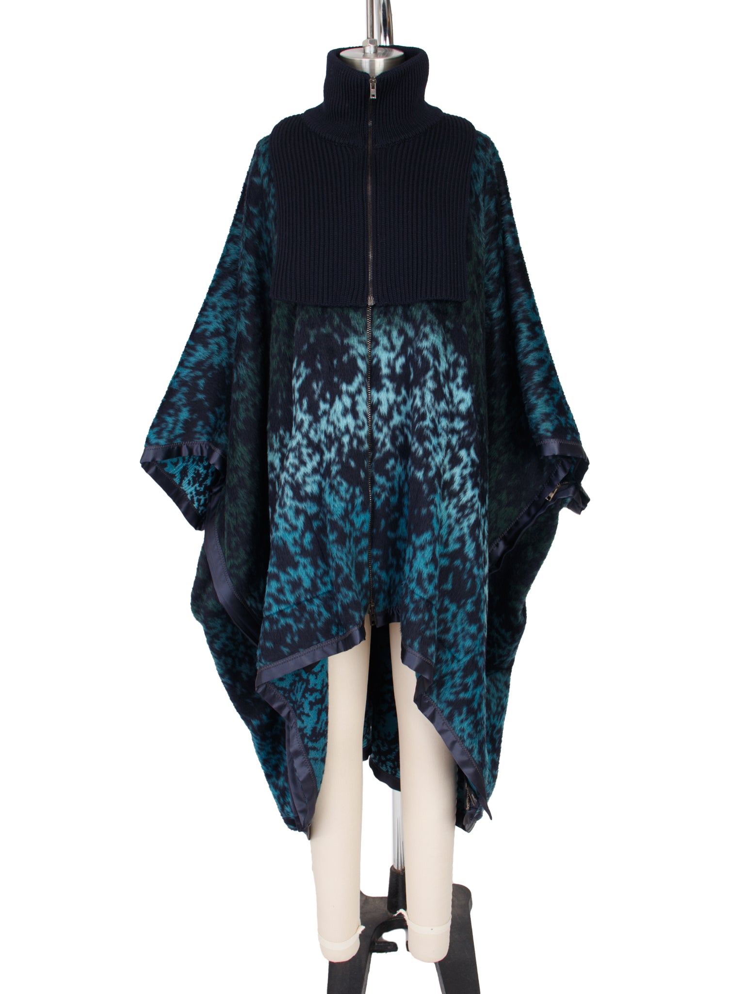Maison Margiela Collection 1 Faux Fur Poncho Coat