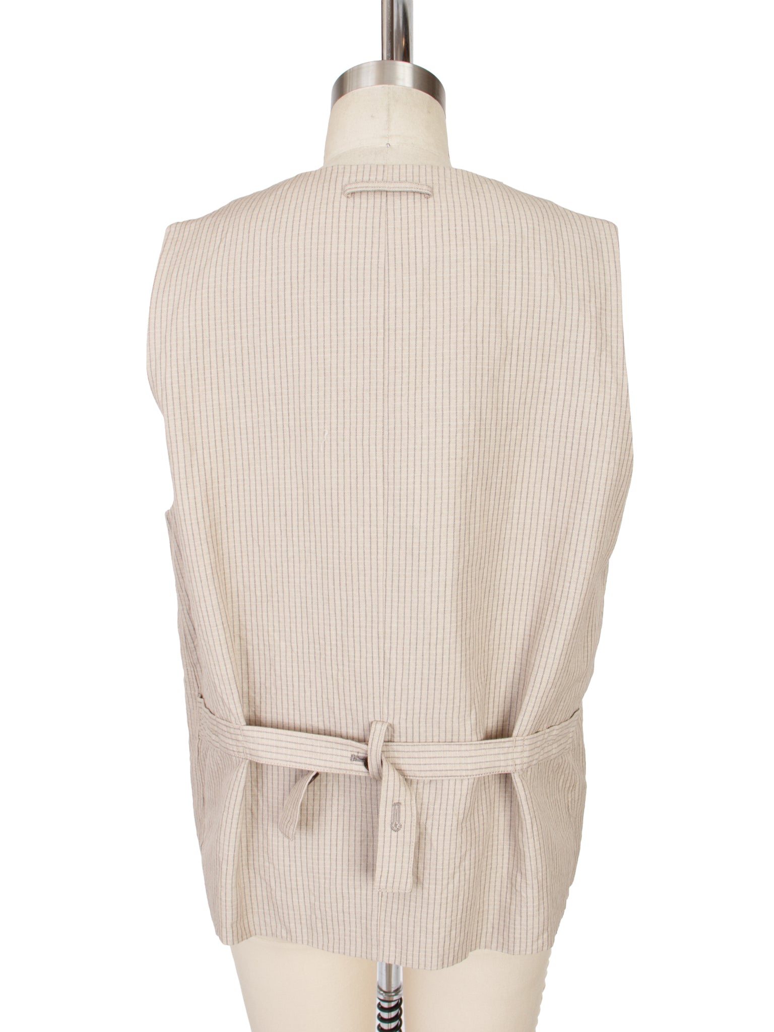 Vlas Blomme by Yoriko Sakurama Pinstripe Vest