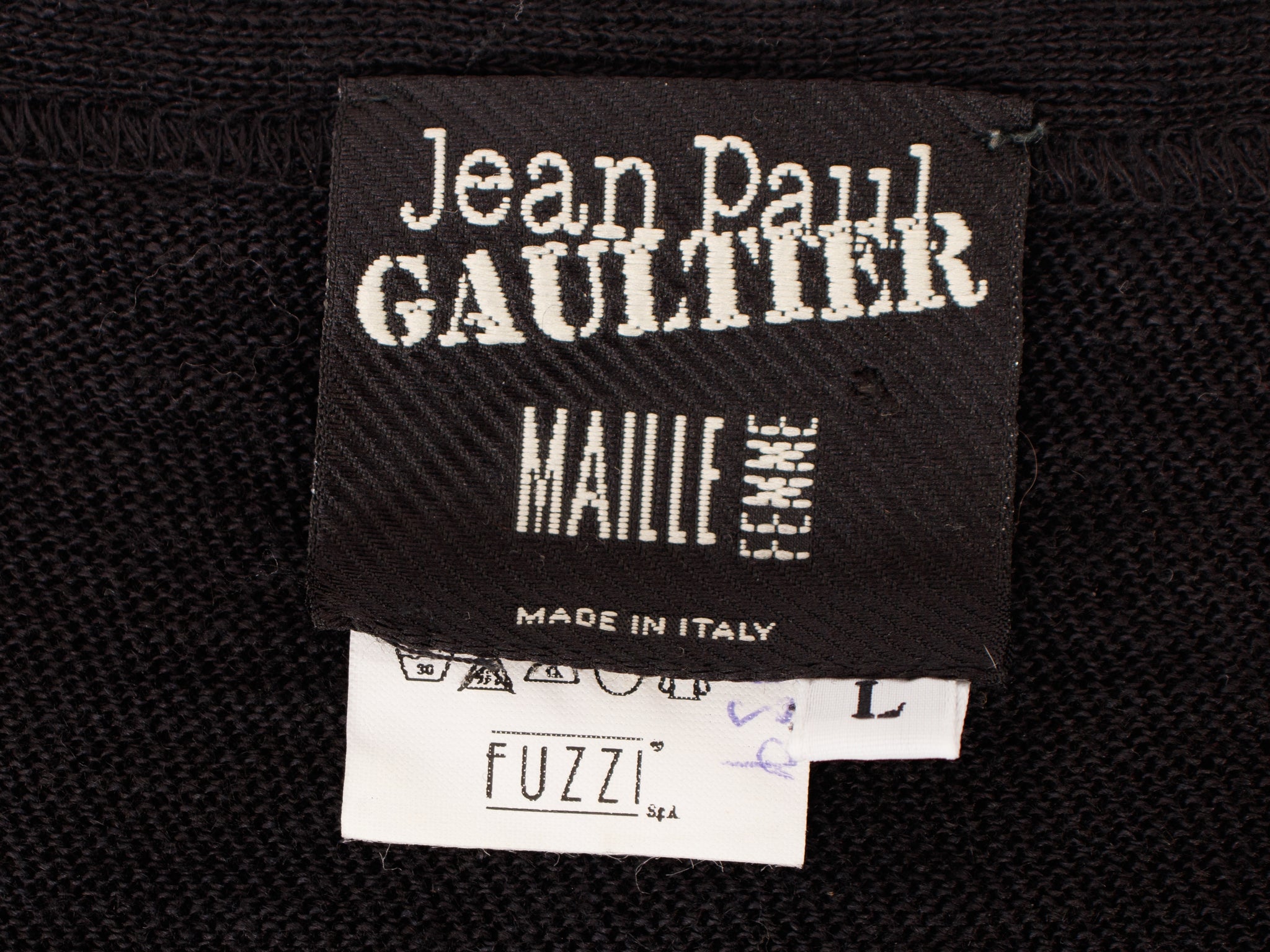 Jean Paul Gaultier Linen Crossover Panel Cardigan