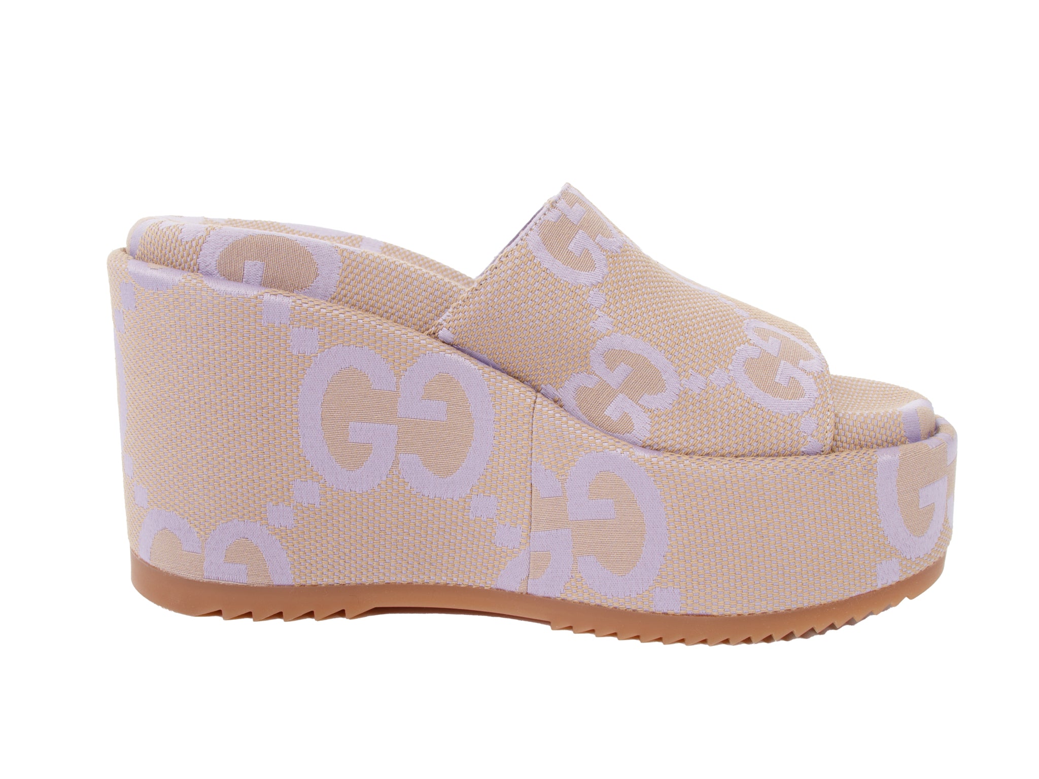Gucci Macro GG Canvas Sandals