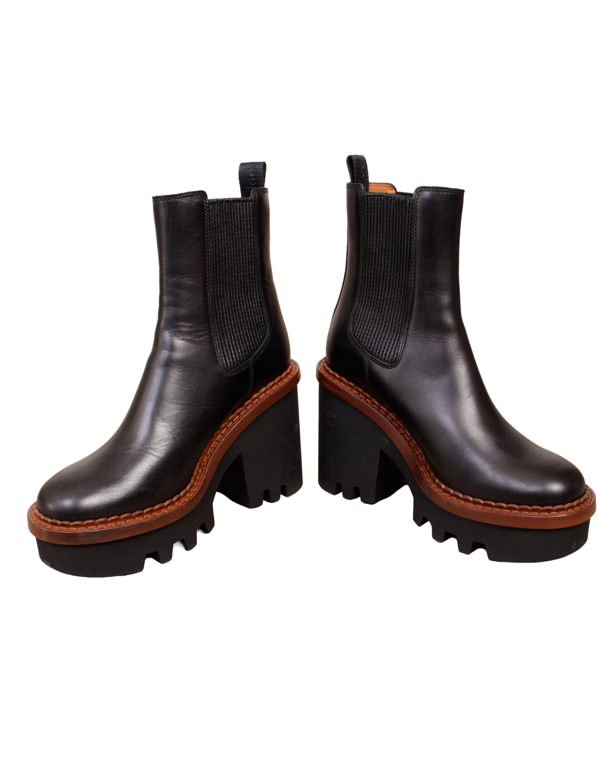 Chloe Owena Platform Chelsea Boots