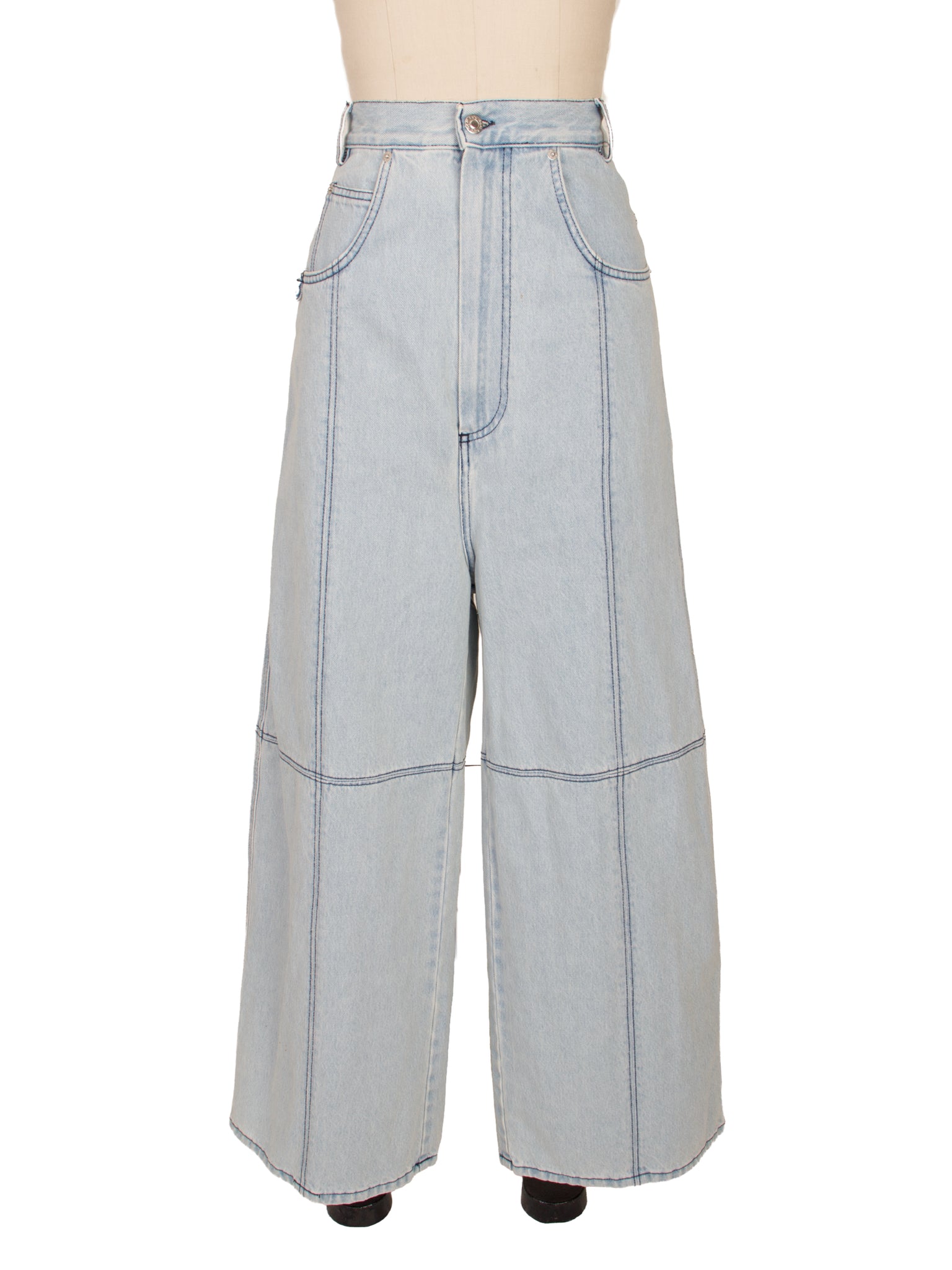 Luu Dan Lightwash Wide Leg Jeans