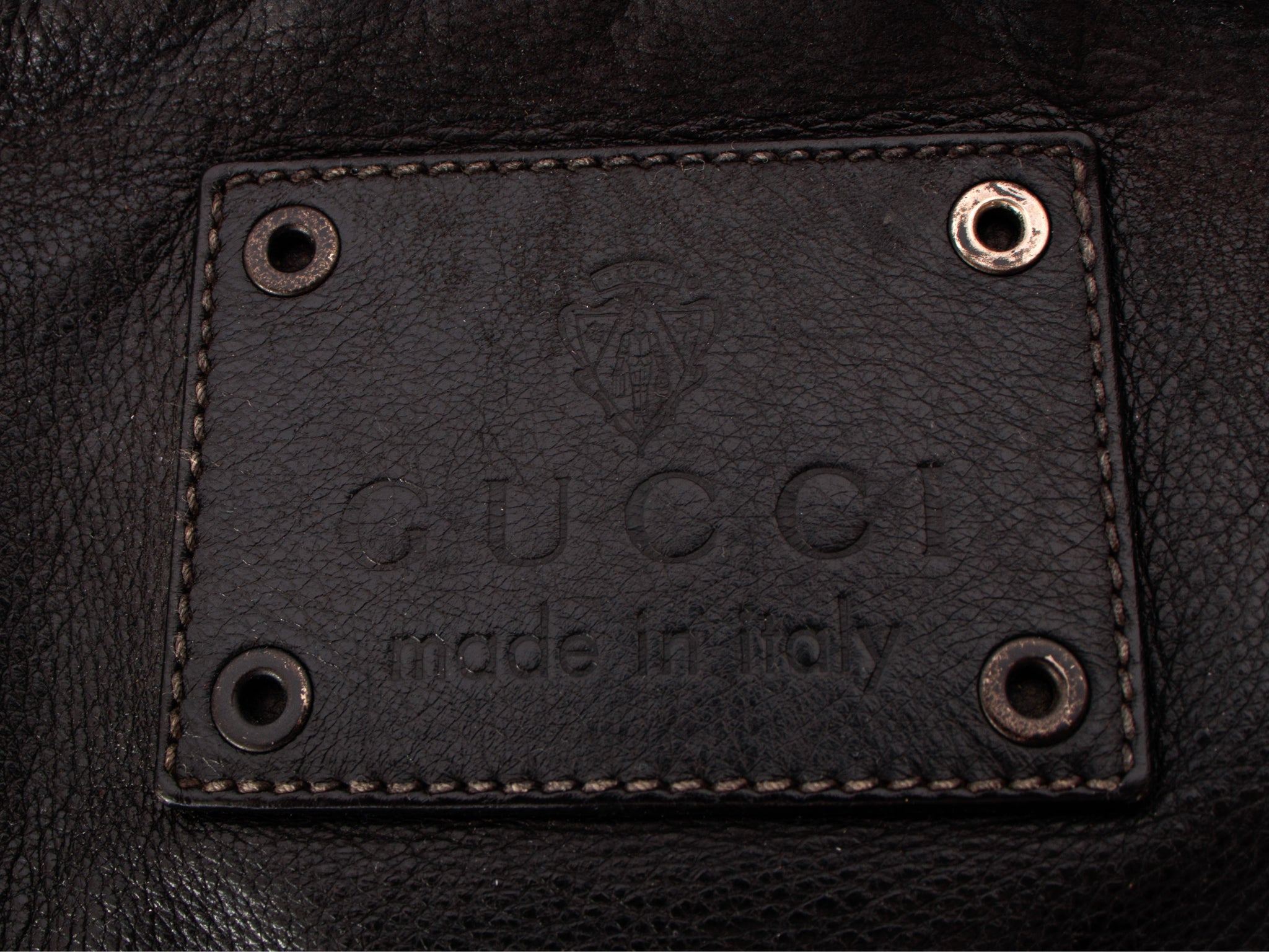 Gucci Black Leather Multi-Pocket Shoulder Bag