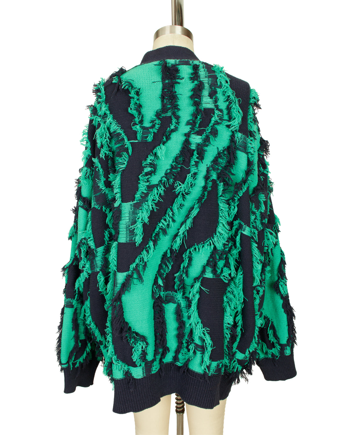 Maison Special Abstract Fringe Cardigan