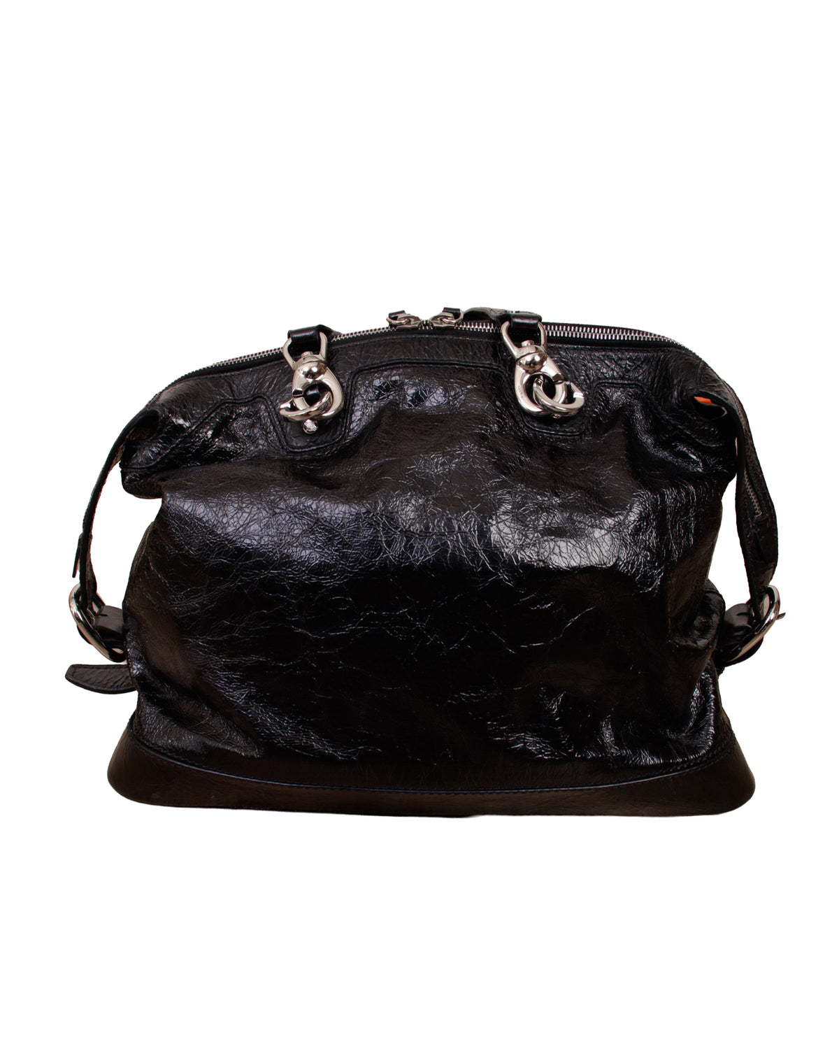 2008 Celine Crinkle Patent Leather Bowler Bag*