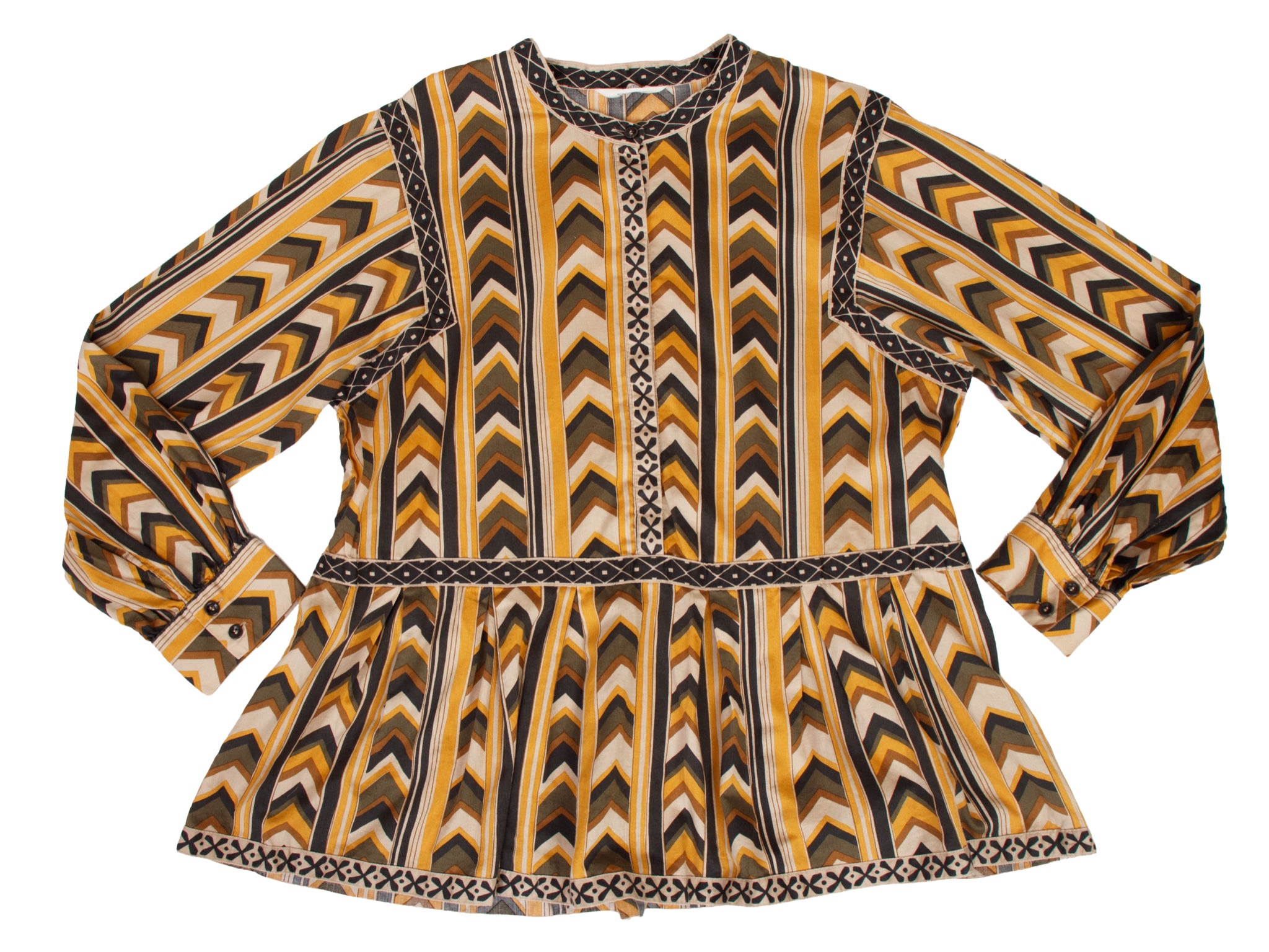 Toast Chevron Print Blouse