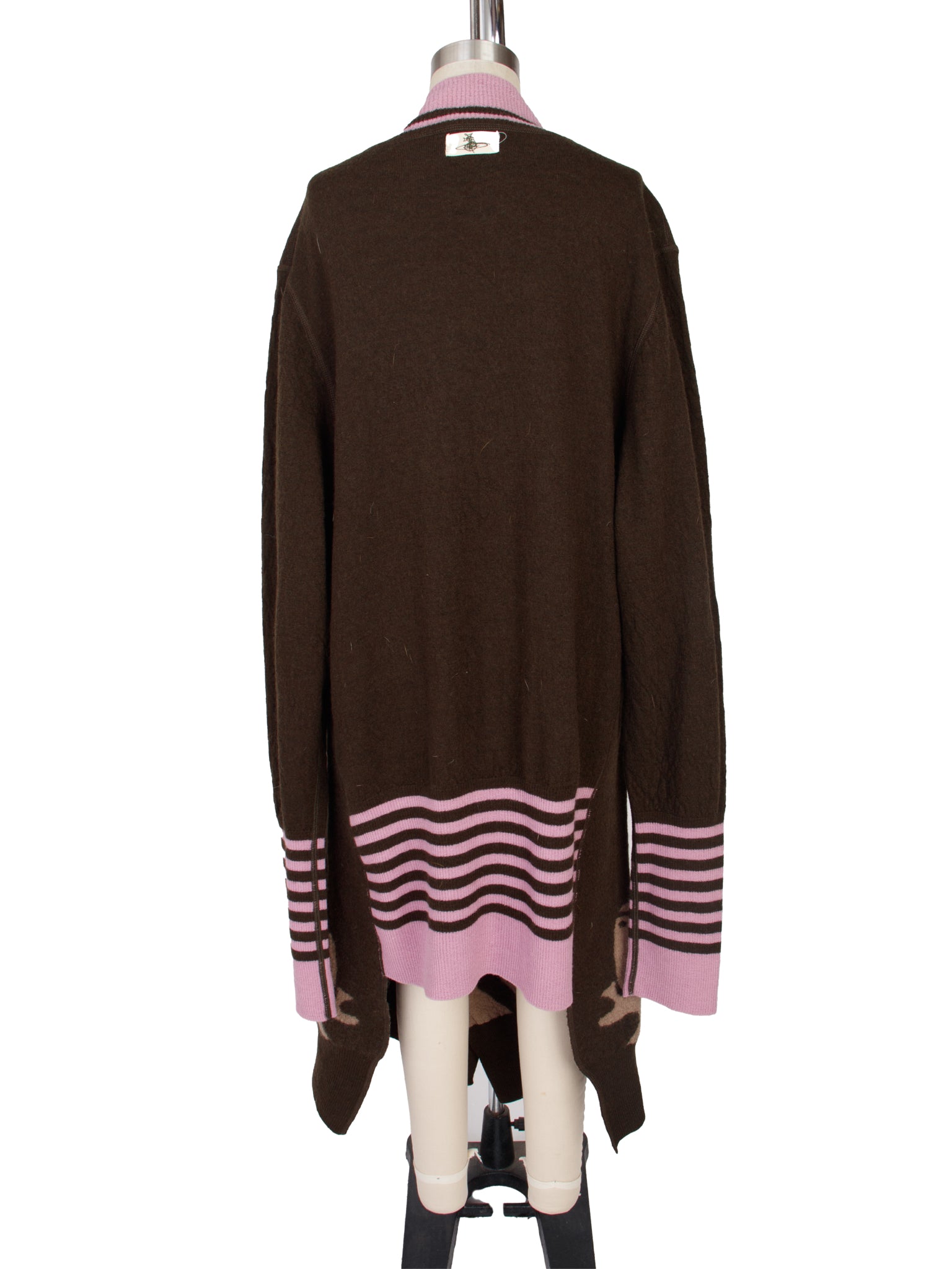 Vivienne Westwood Boiled Wool Trompe L'Oeil Cardigan