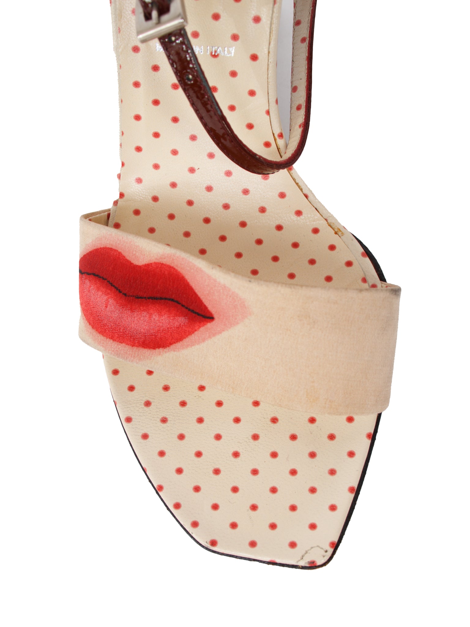 SS 2000 Prada Lipstick Sandals