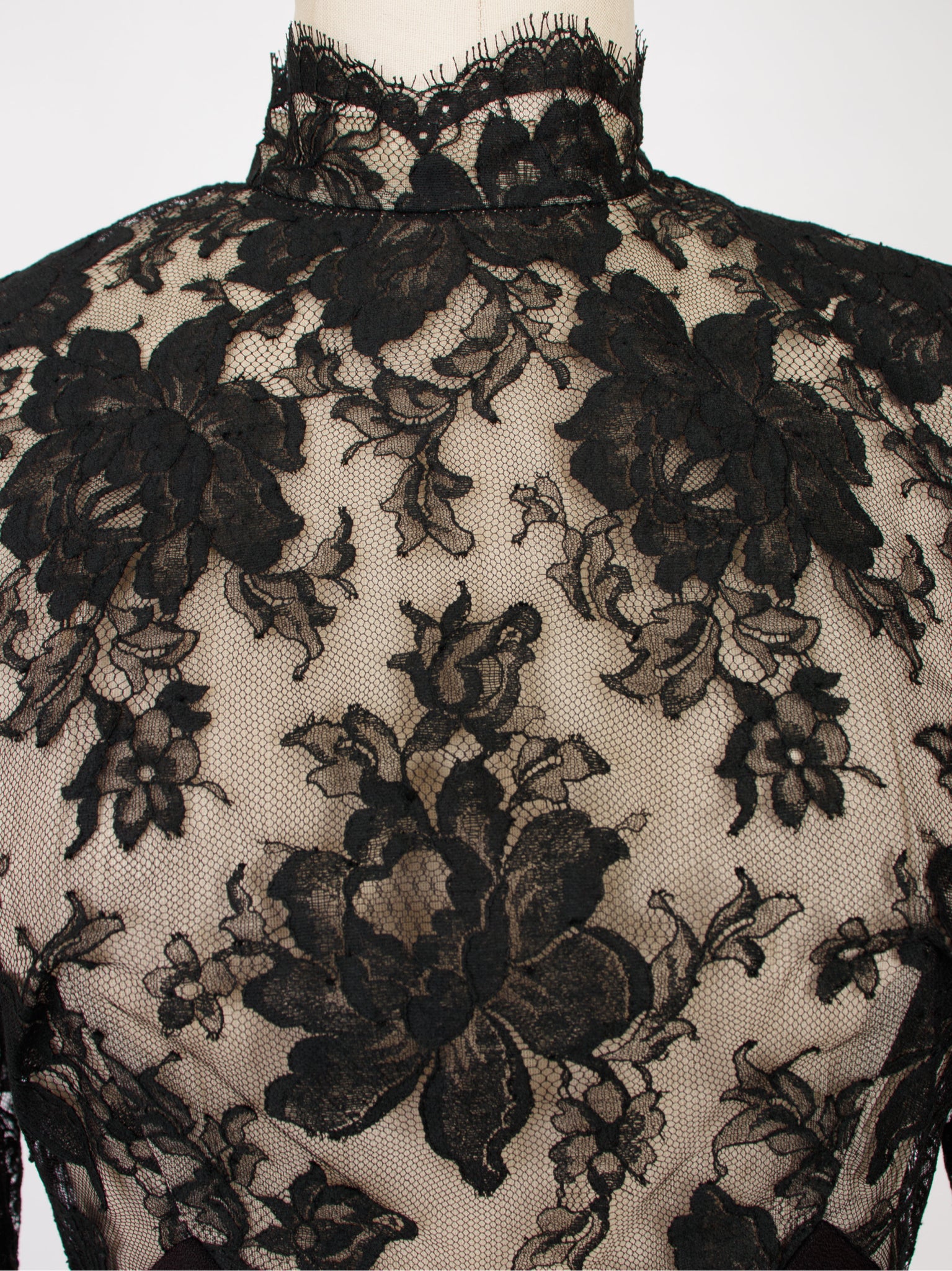 Crepe & Lace Wide Leg Jumpsuit