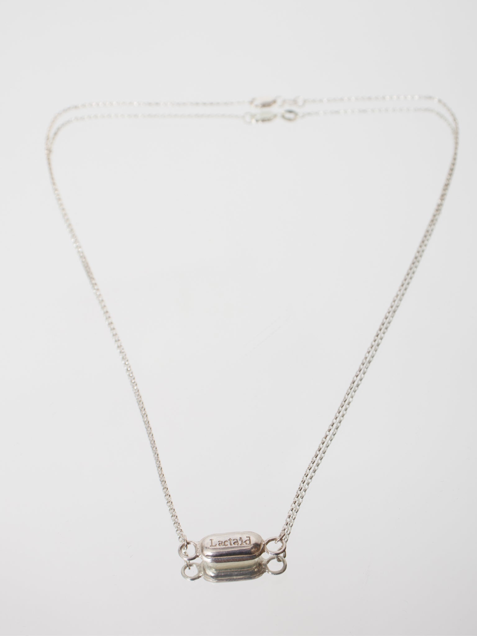 Soft Good Studio Sterling Lactaid Pill Necklace
