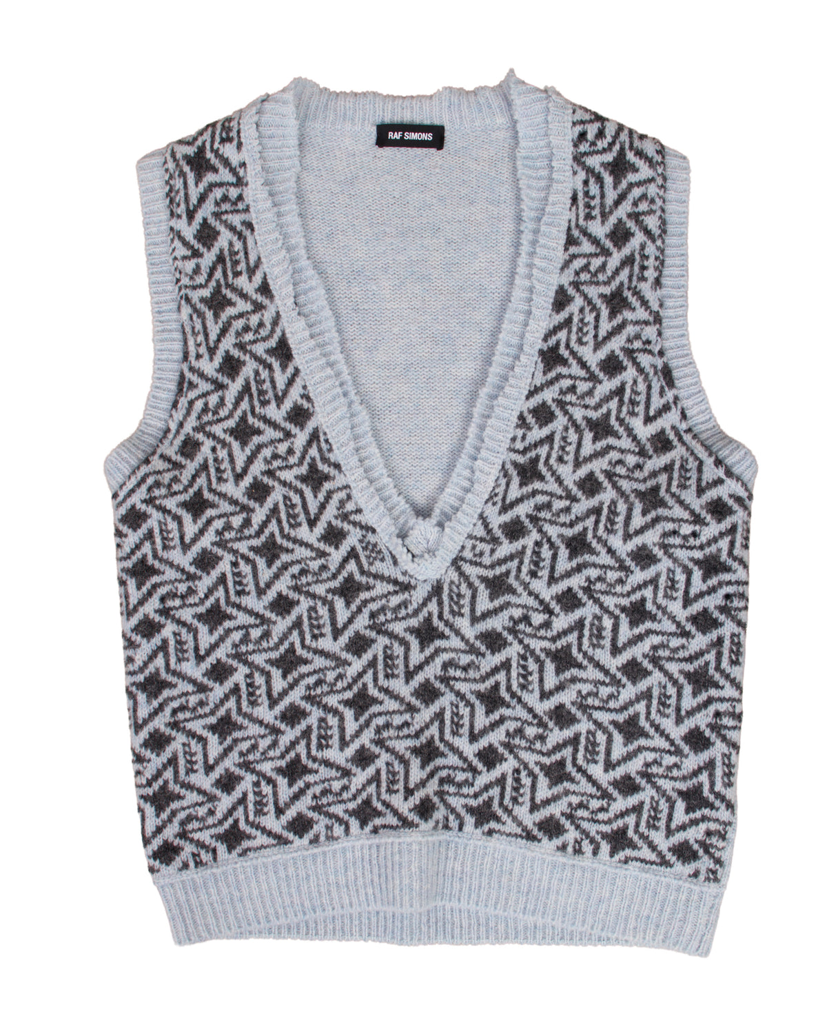 SS 2016 Raf Simmons Lambswool Star Vest