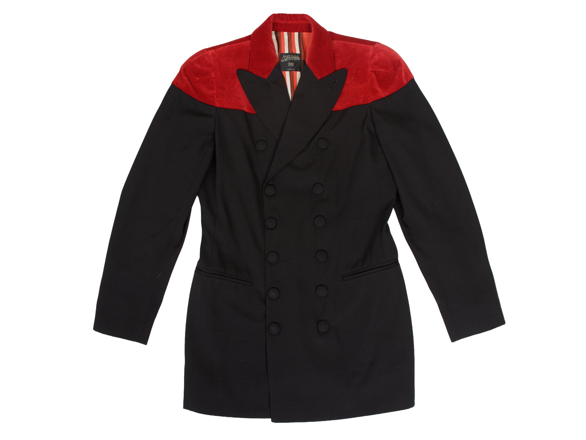 1994 Jean Paul Gaultier Colorblock Double-Breasted Blazer
