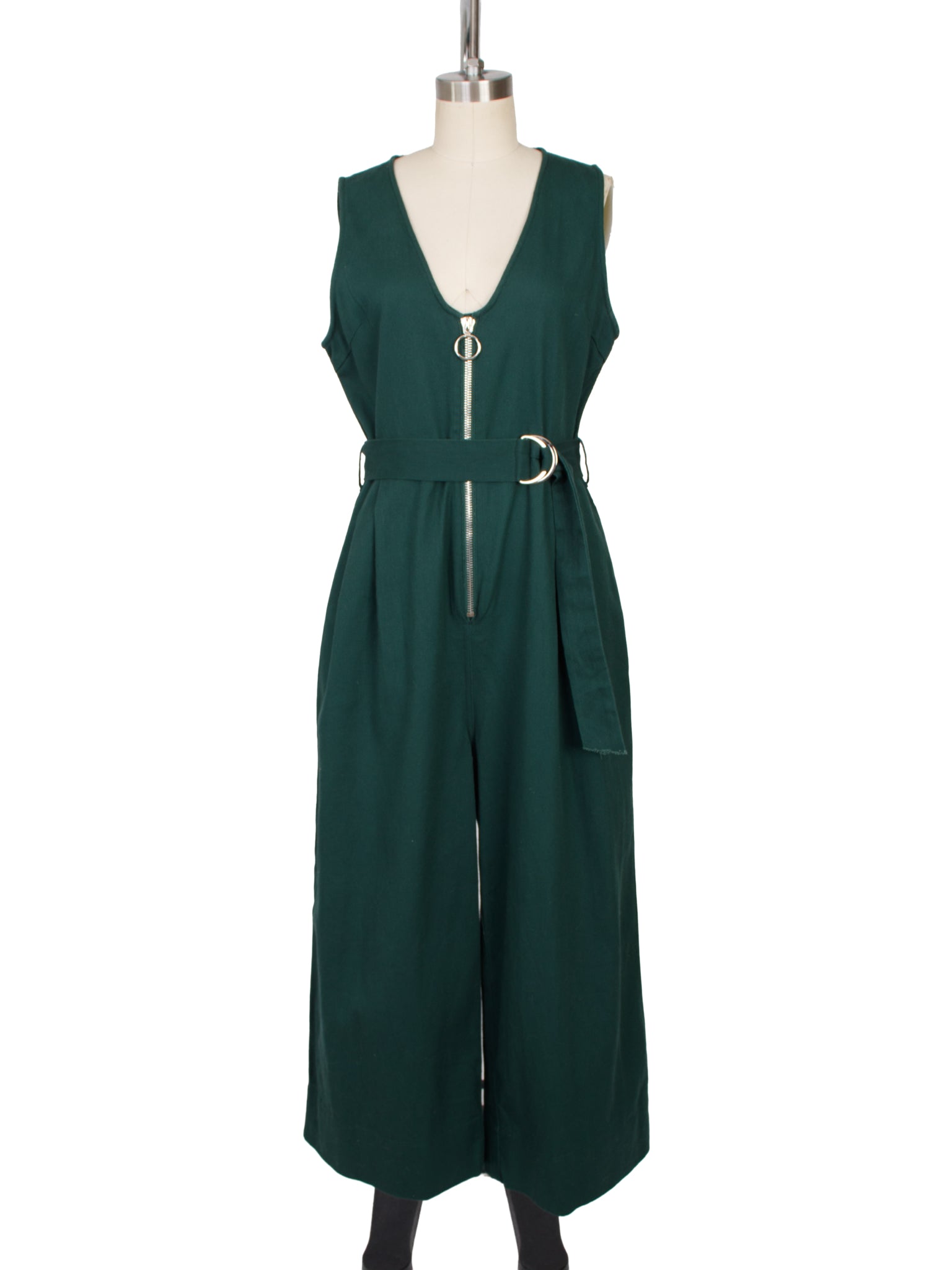Wray Twill Zip Wide Leg Jumpsuit