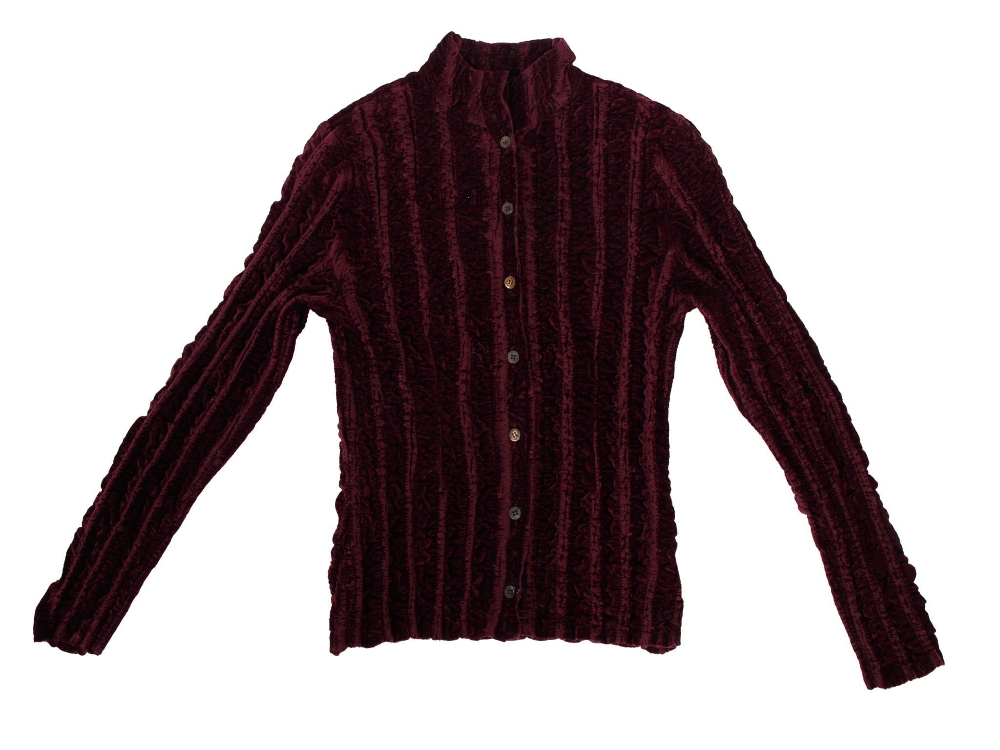 Peplum by Yoshiki Hishinuma Velvet Plisse Top