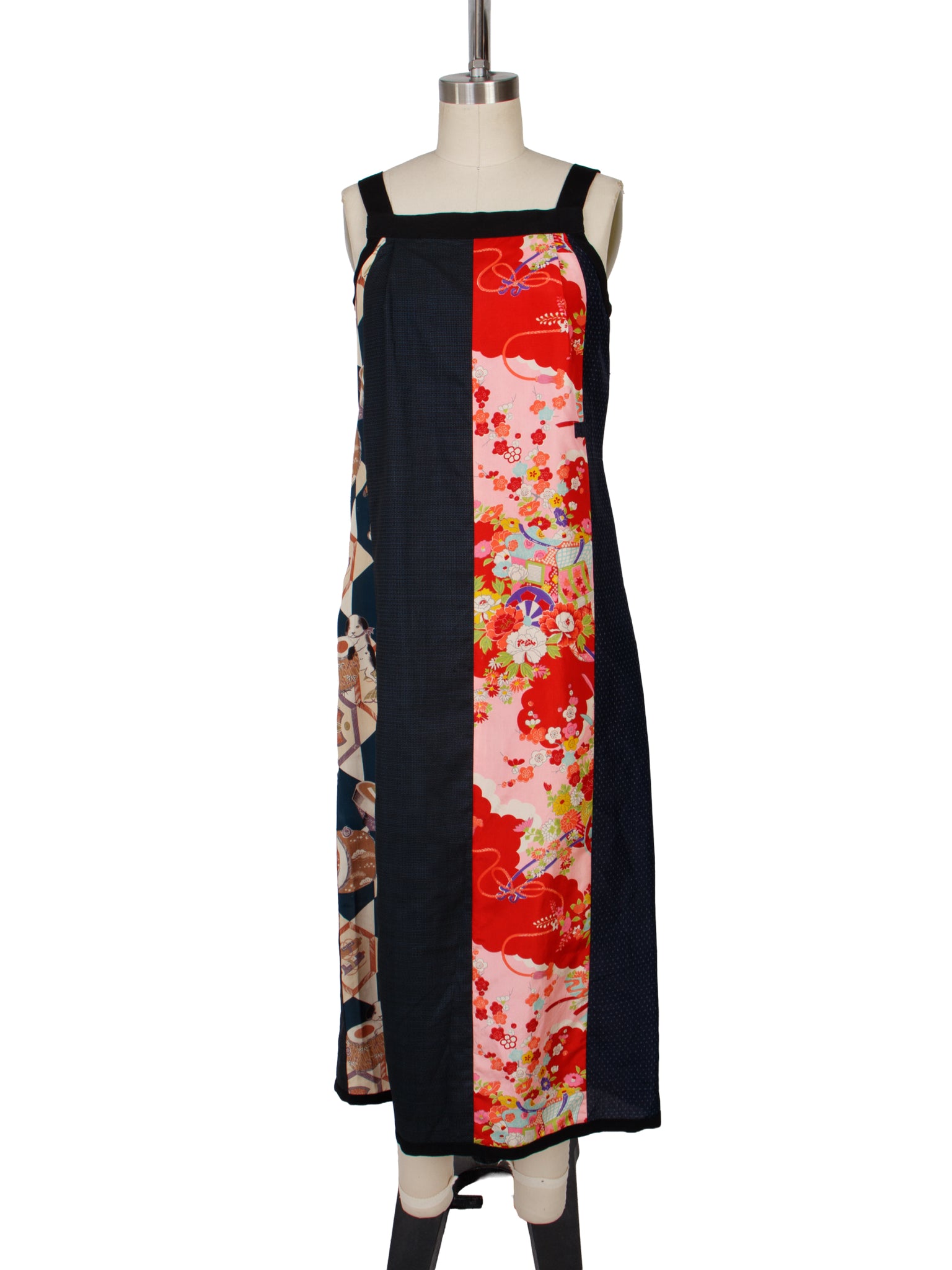 Patchwork Kimono Fabric Dress