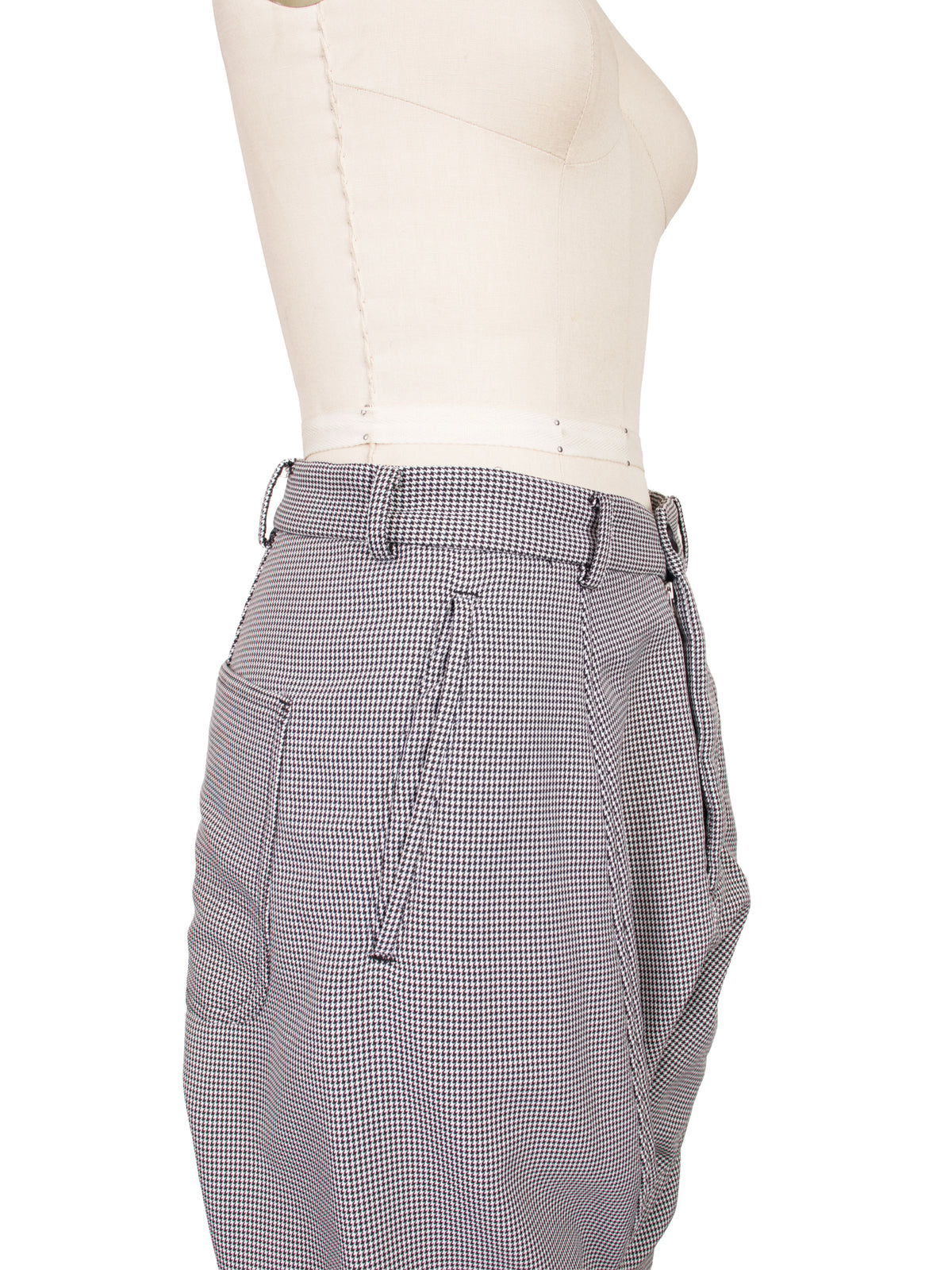 Comme des Garcons GIRL Houndstooth Drop Crotch Pants