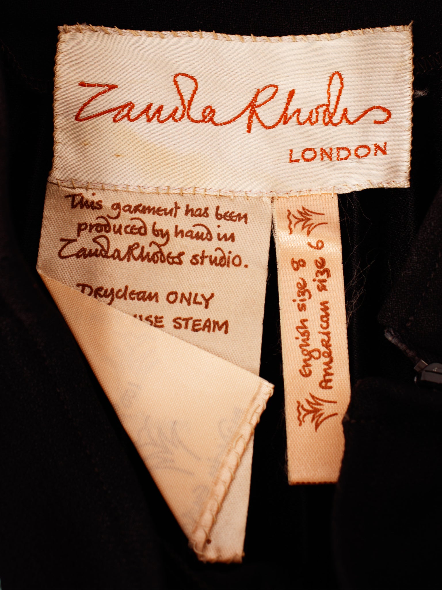 Zandra Rhodes Hand Painted Pleated Skirt