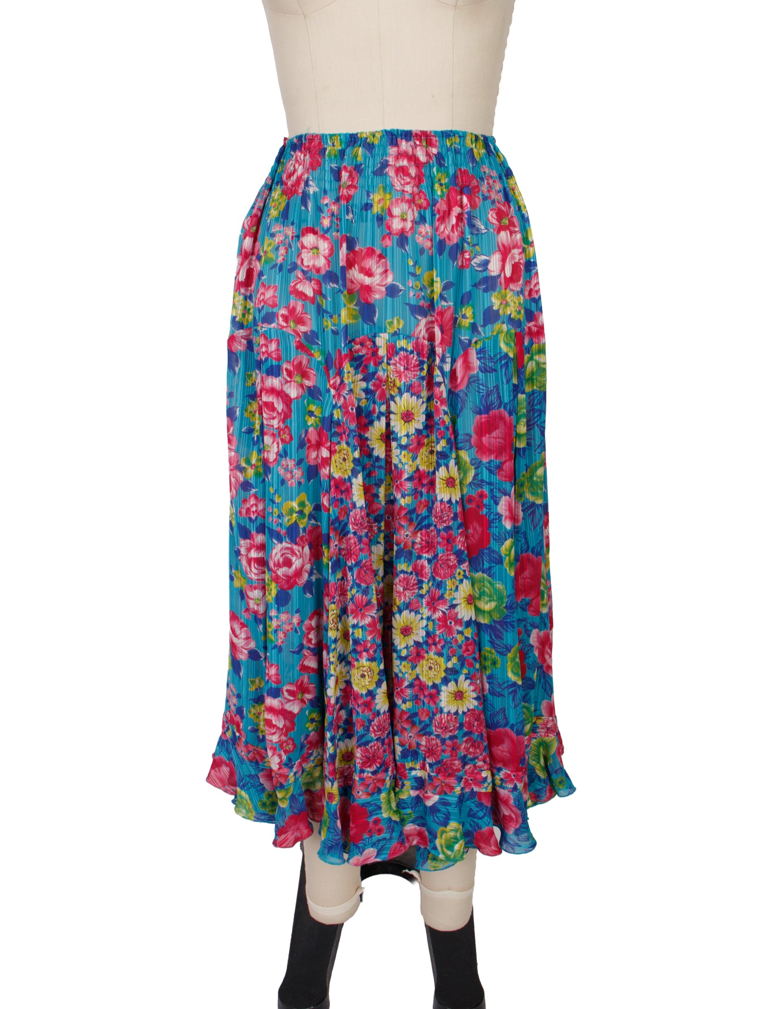 Diane Freis Floral Stripe Jacquard Skirt Set