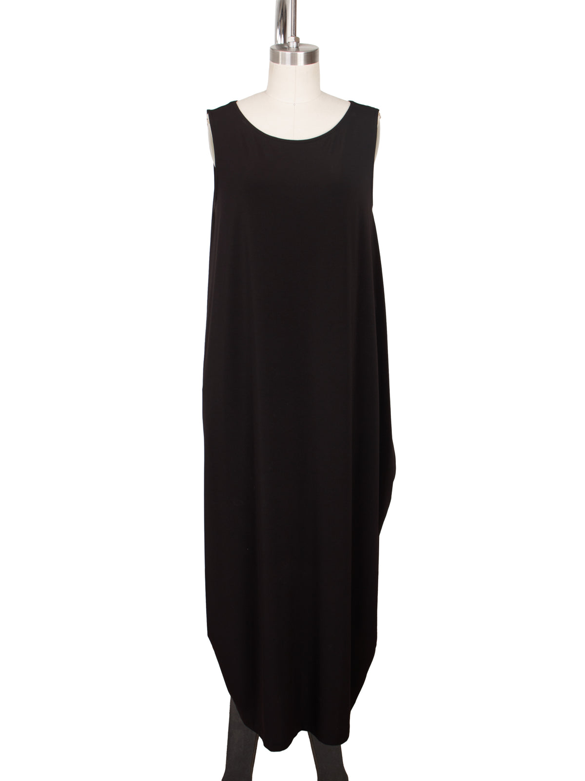 Issey Miyake Black Jersey Cocoon Dress