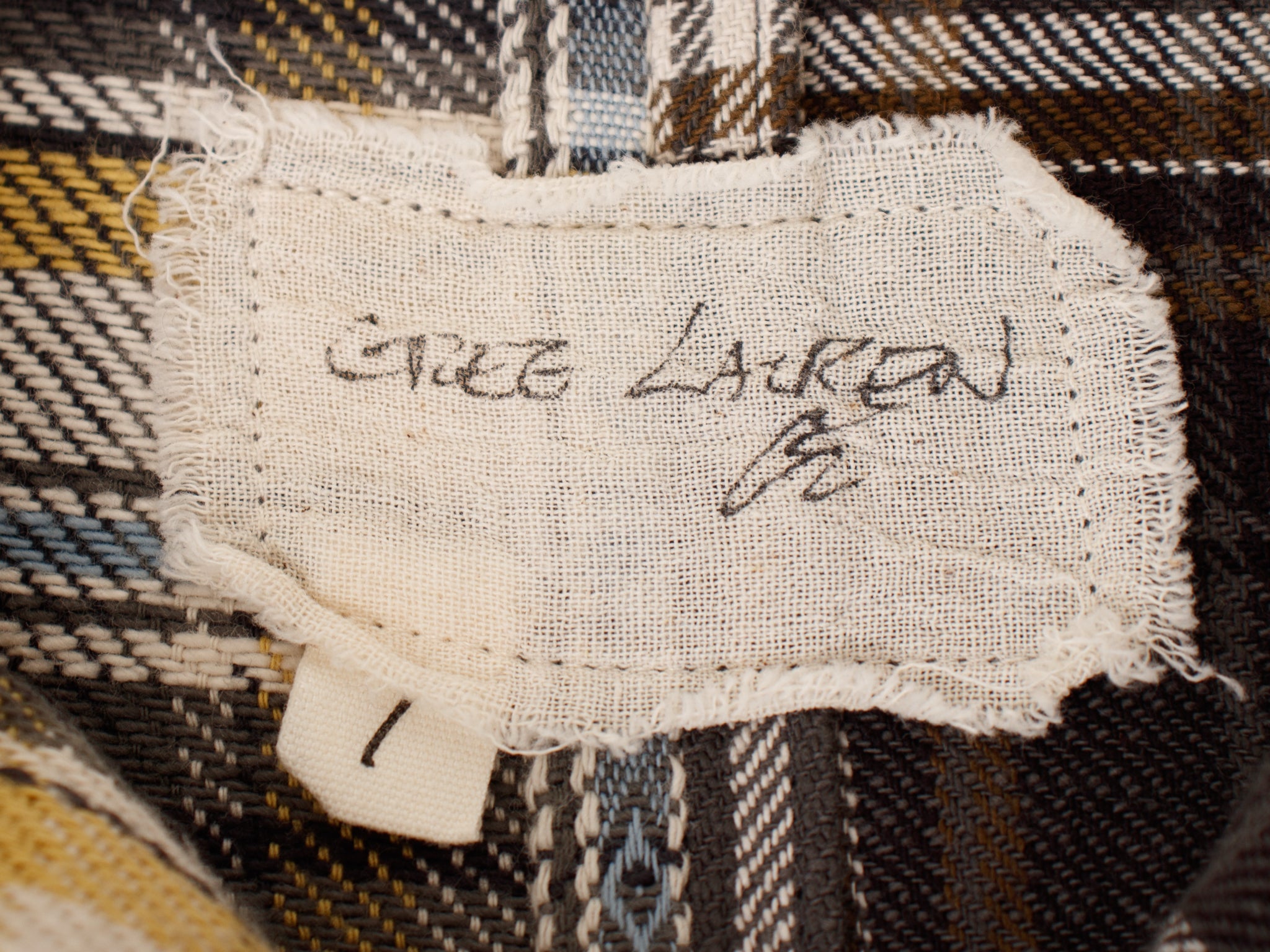 Greg Lauren Shawl Collar Boxy Reworked Shirt