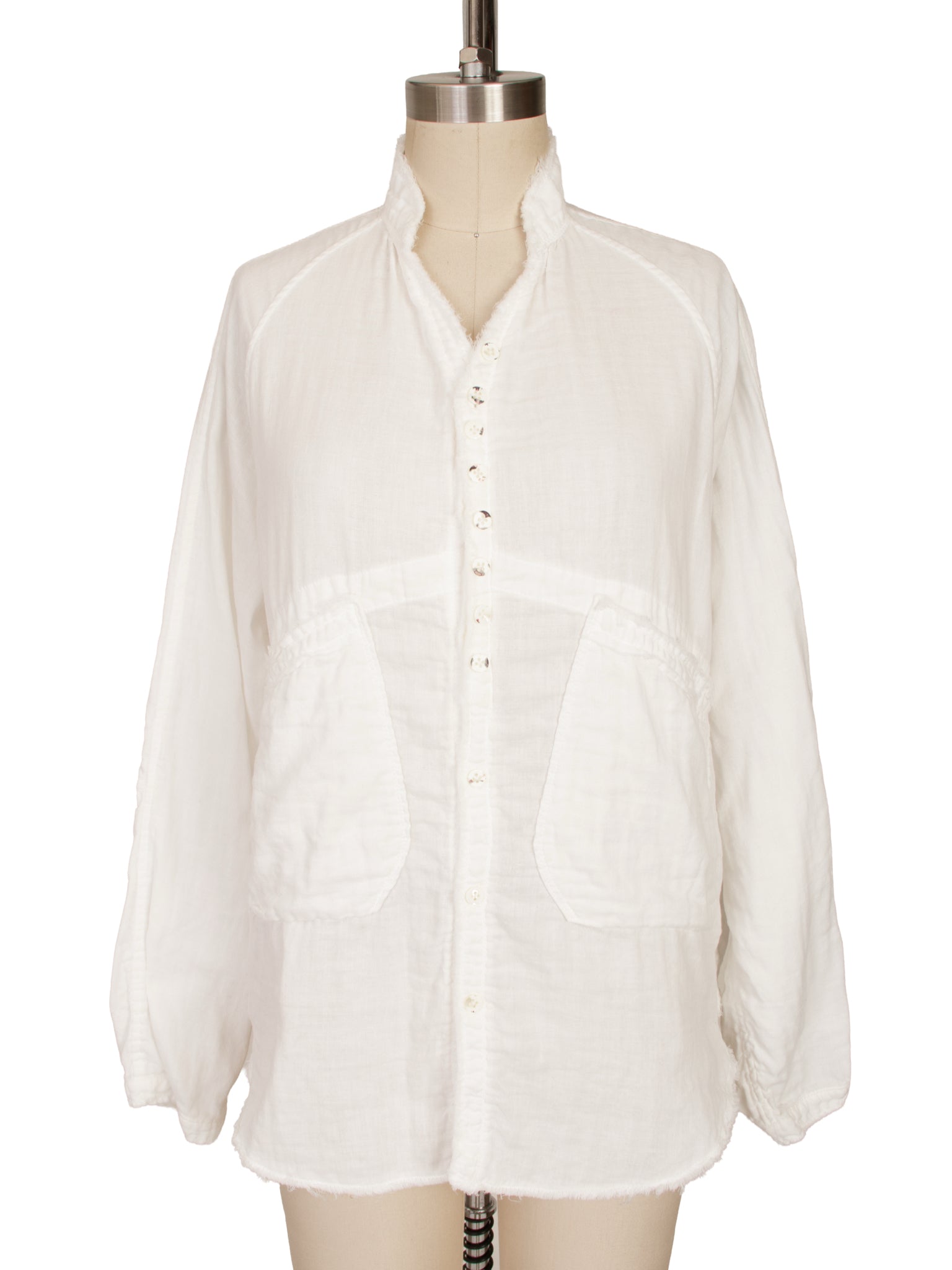 Kapital Double Gauze Raw-Edge Shirt
