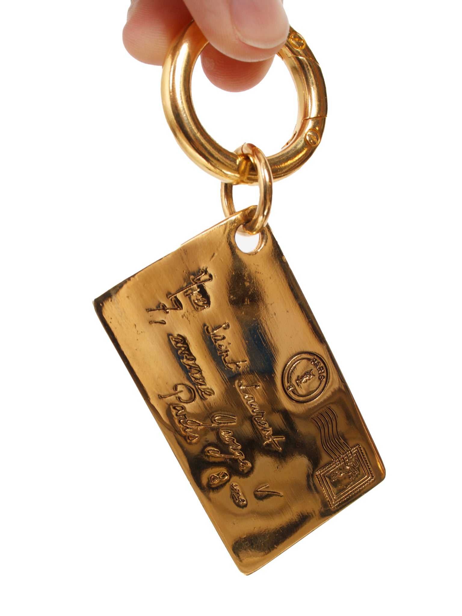 Yves Saint Laurent Gold Keychain Charm