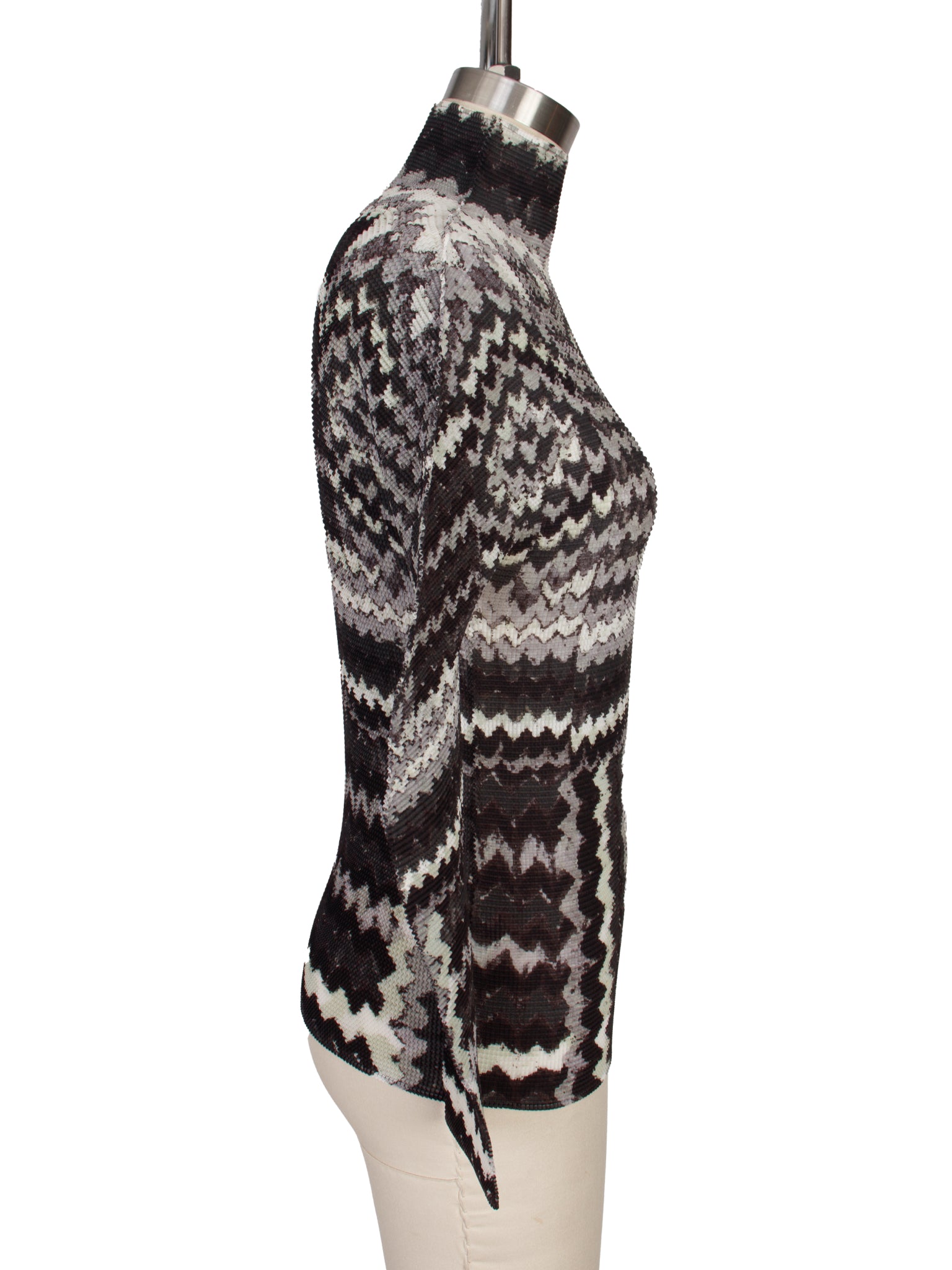 2004 Issey Miyake Me Geometric Cauliflower Plisse Top