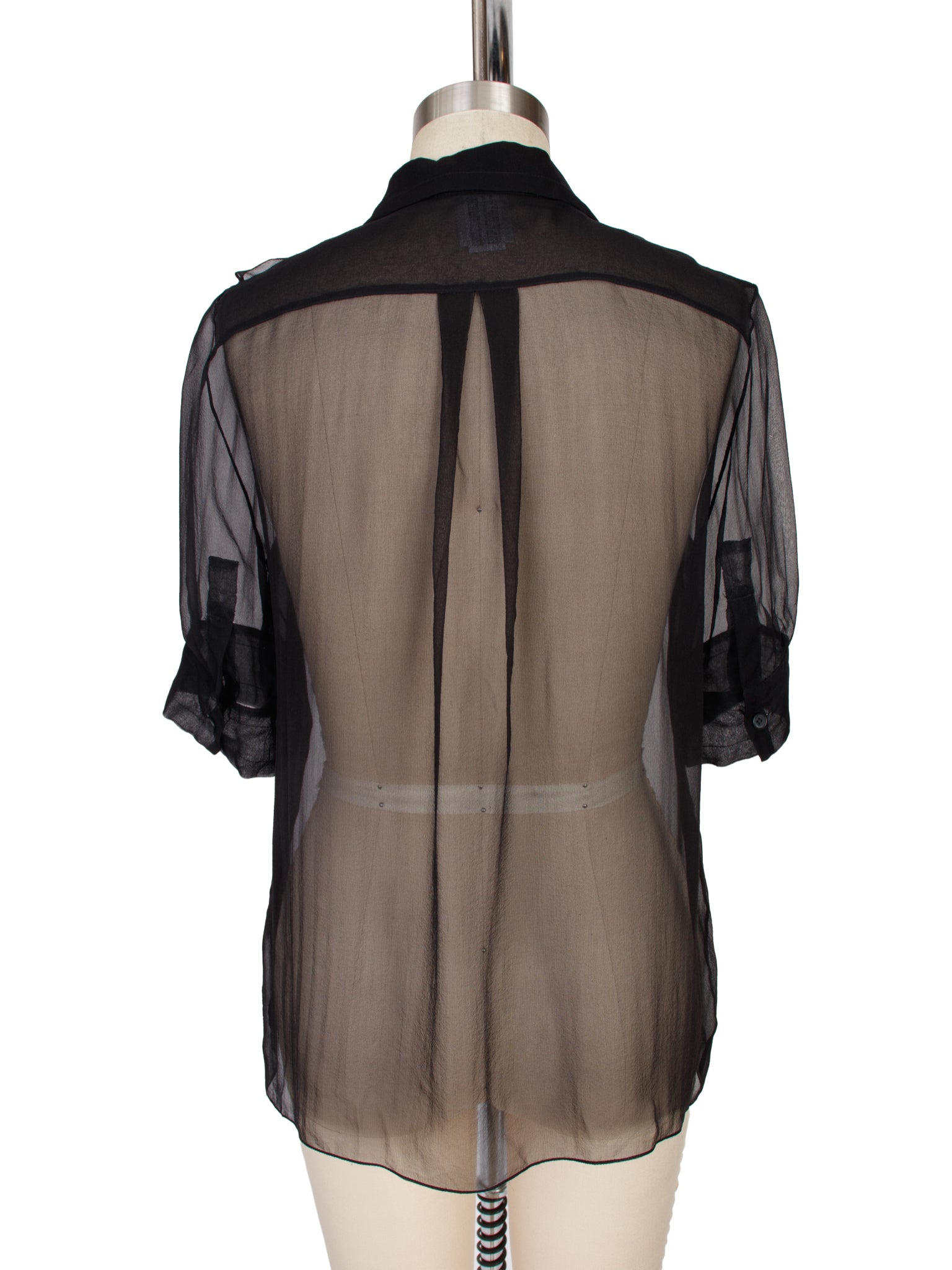 Chloe Silk Chiffon Ruffle Blouse