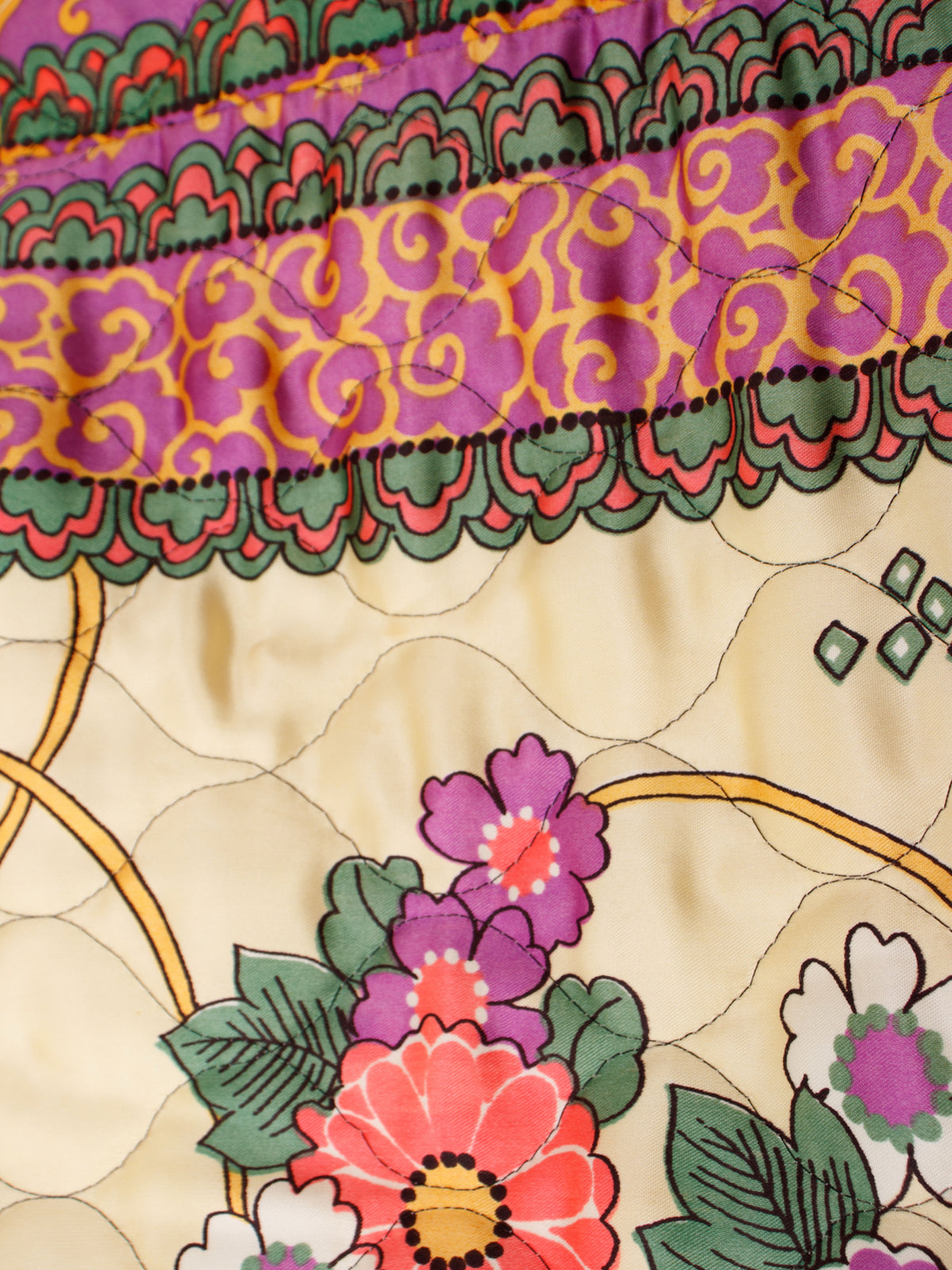 1970s Floral Quilted Jumpsuit As-Is