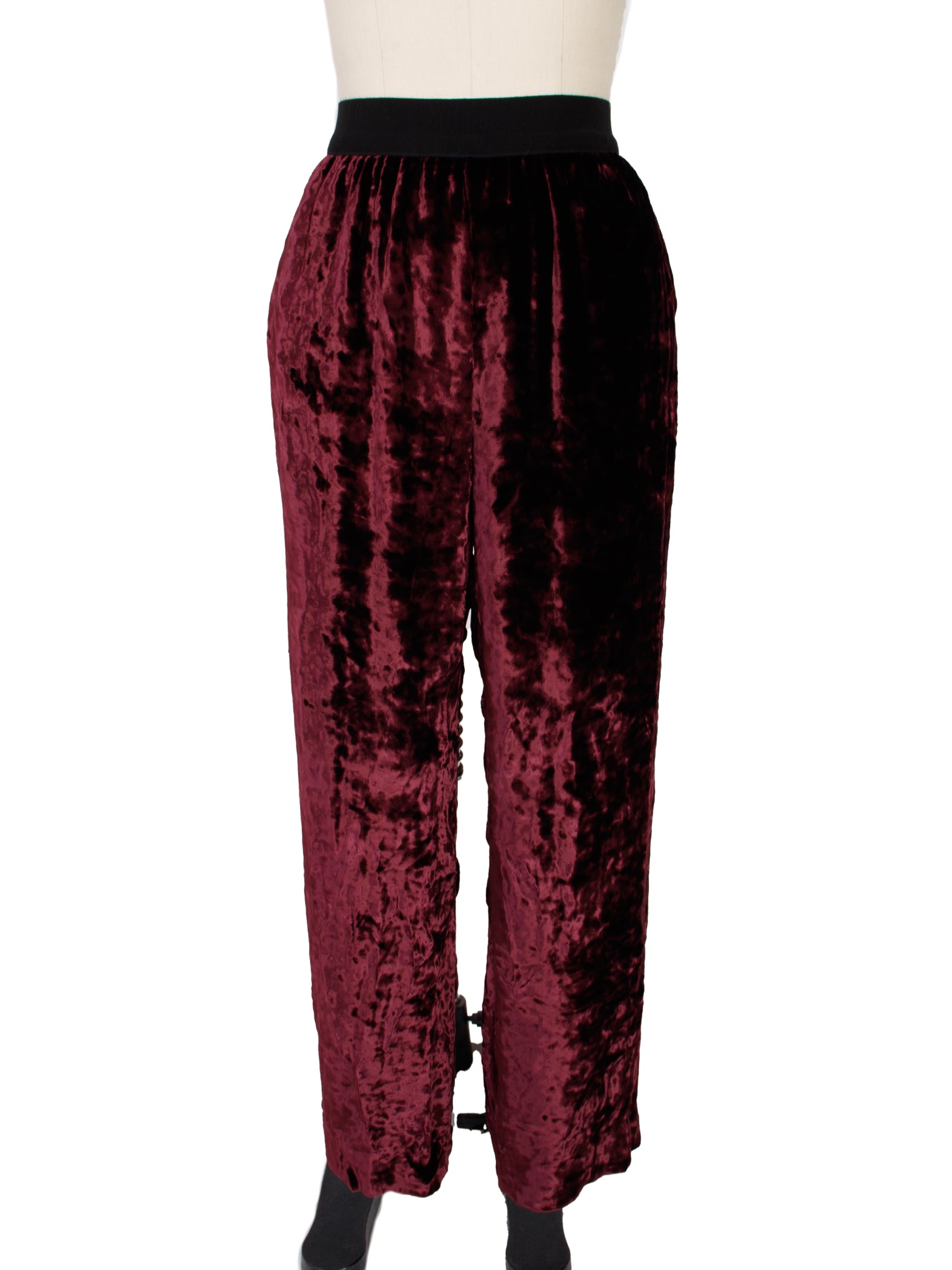 Maison Martin Margiela Velvet Wide Leg Pants