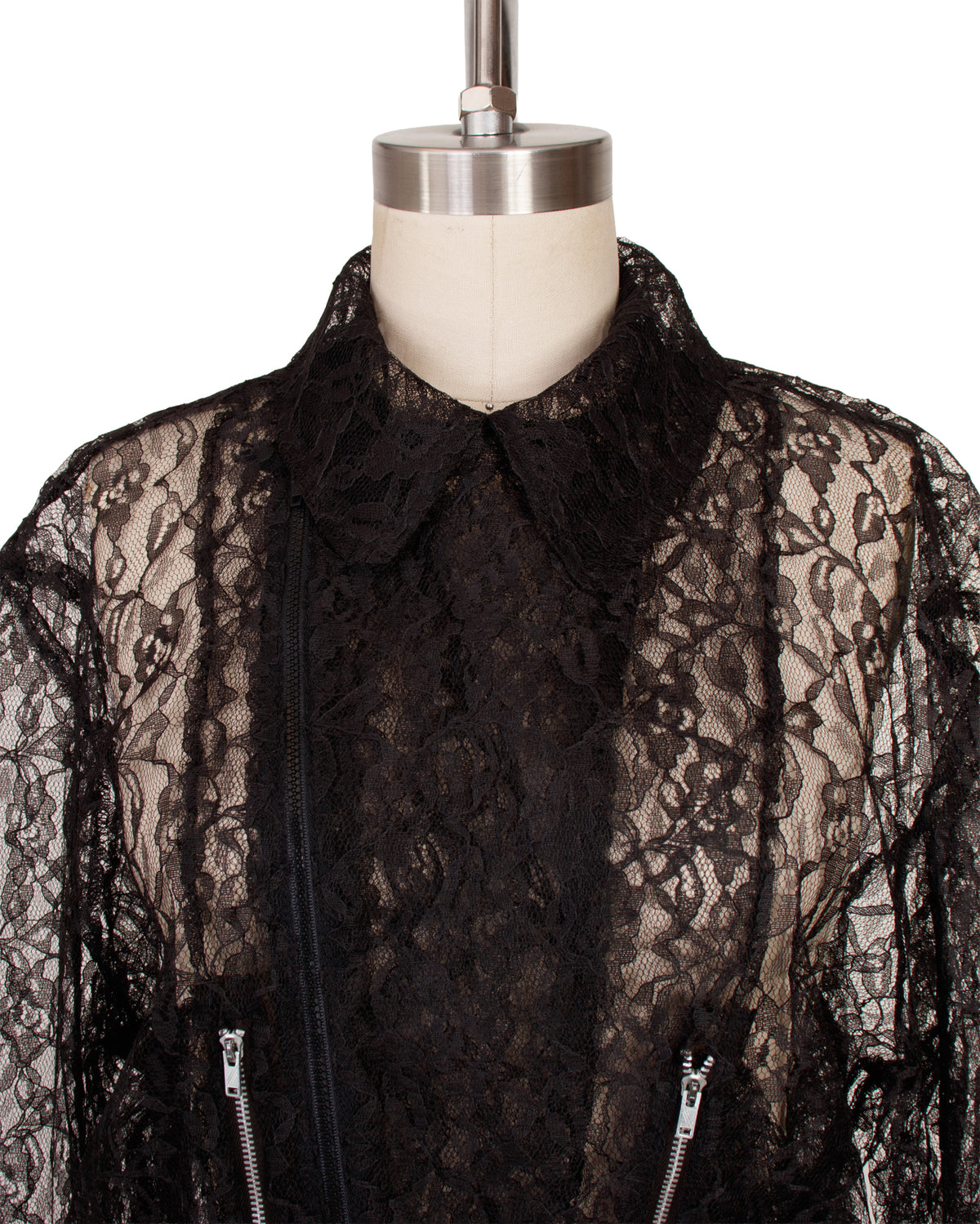 Nobody by Elisabeth Rogiani Lace Moto Jacket