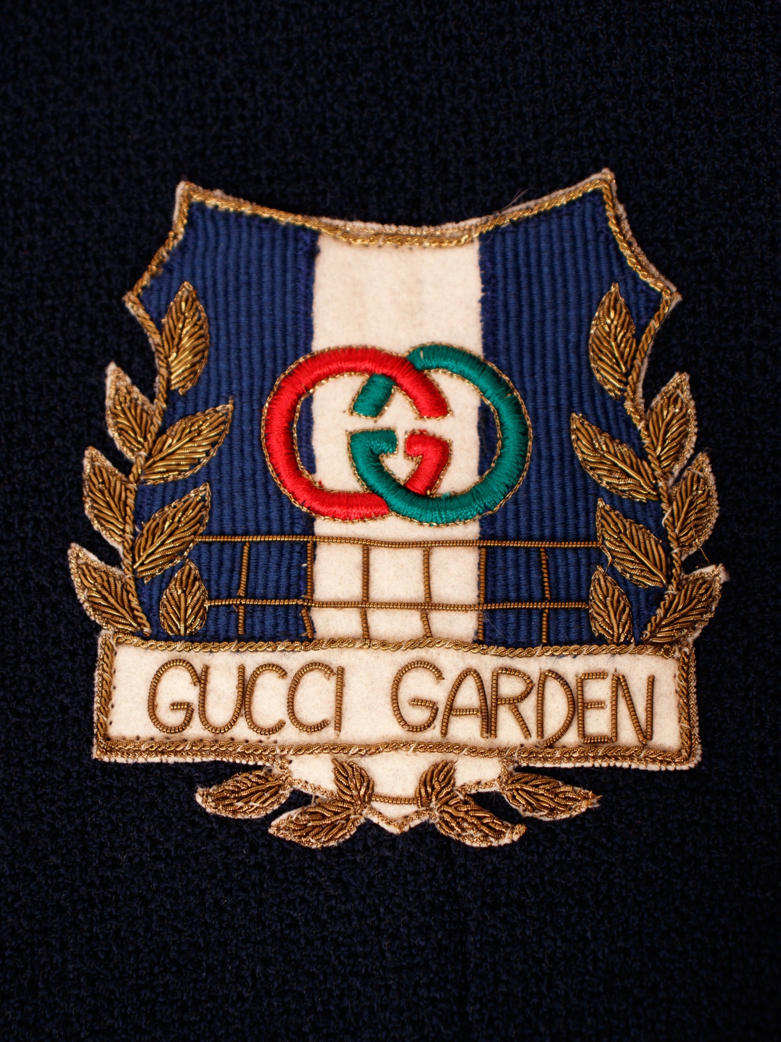 Gucci Garden Wool Knit Applique Jacket