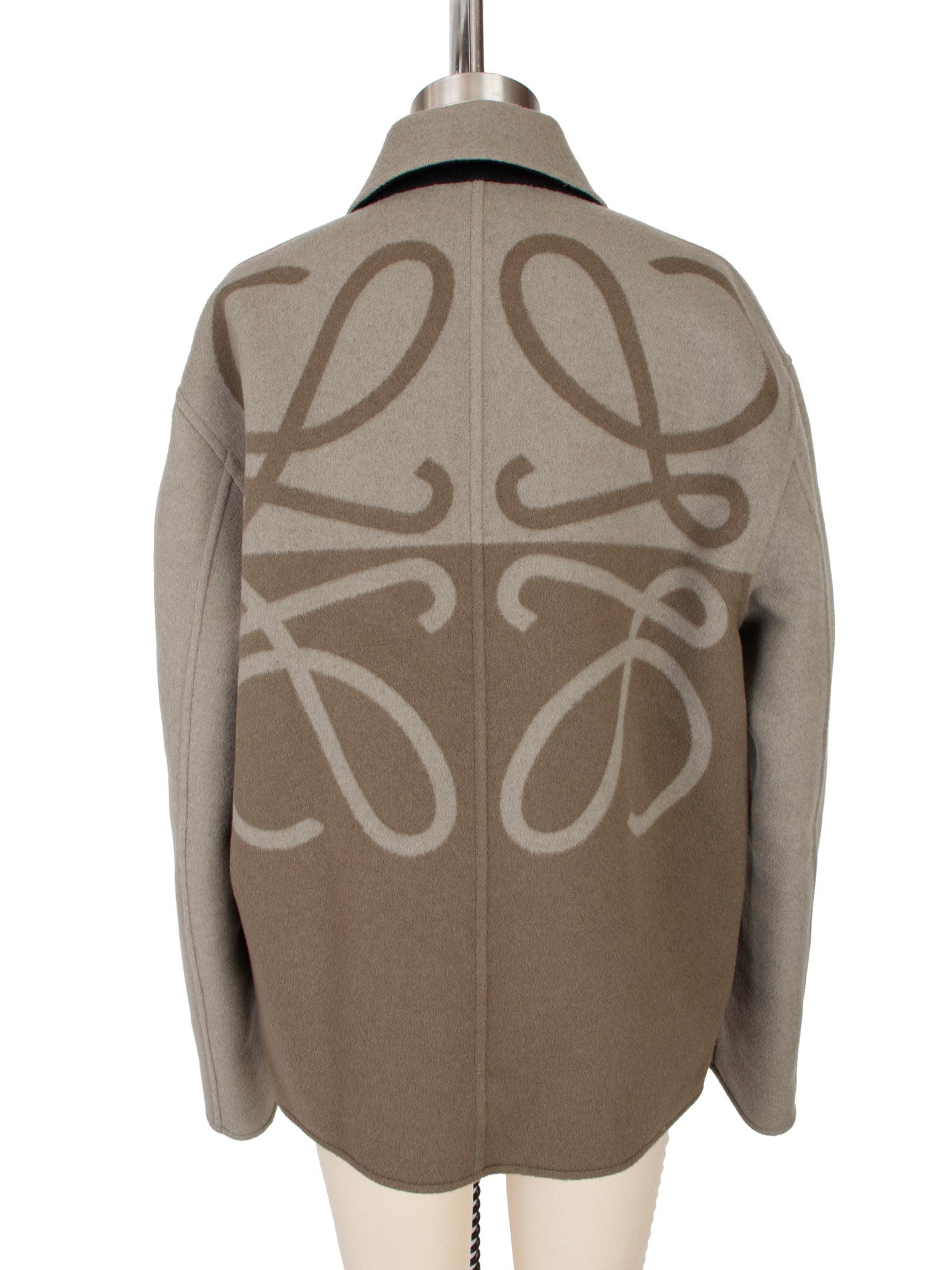 Loewe Wool Cashmere Reversible Anagram Fleece Jacket
