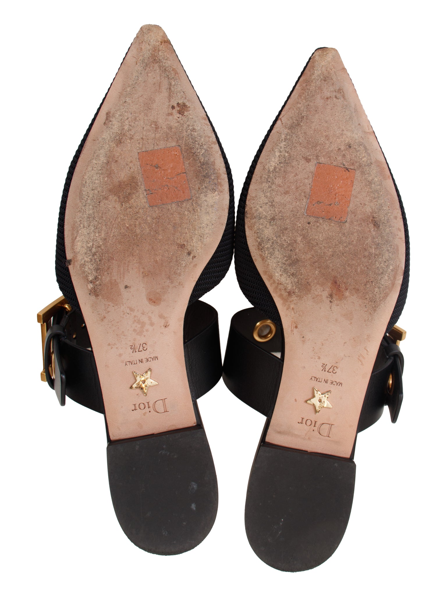 Christian Dior D-Dior Ballerina Buckle Mules