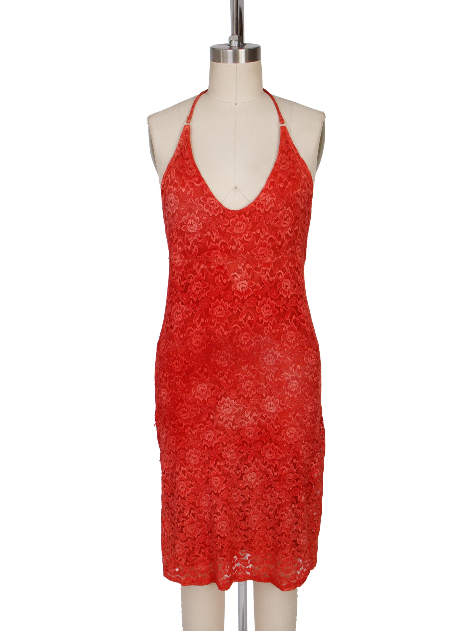 Elisabetta Rogiani Lace Halter Dress